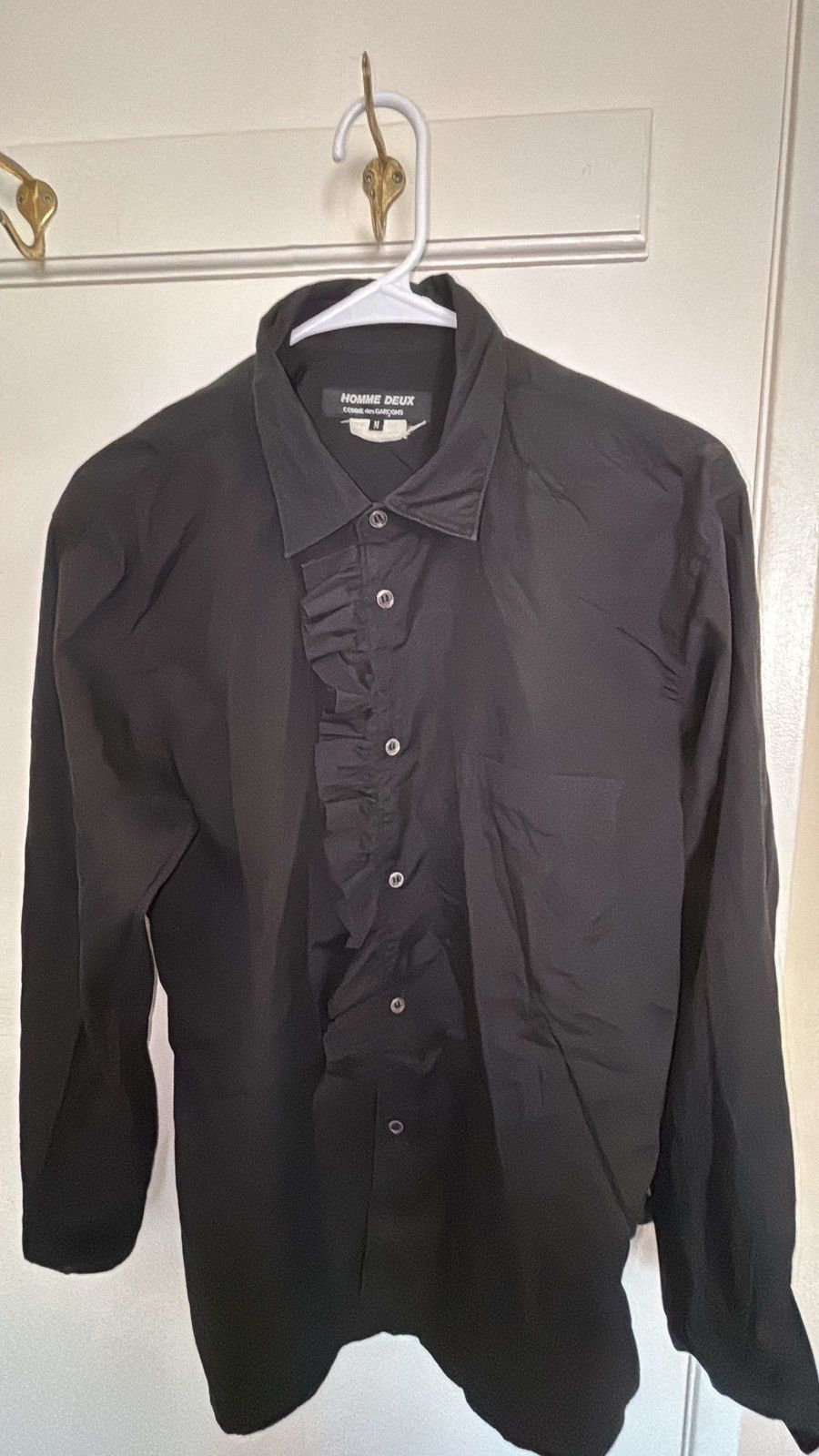 Comme des Garcons Homme Deux Commes des Garcons Homme Deux button up frizzle polo mens m Size US M / EU 48-50 / 2 - 1 Thumbnail