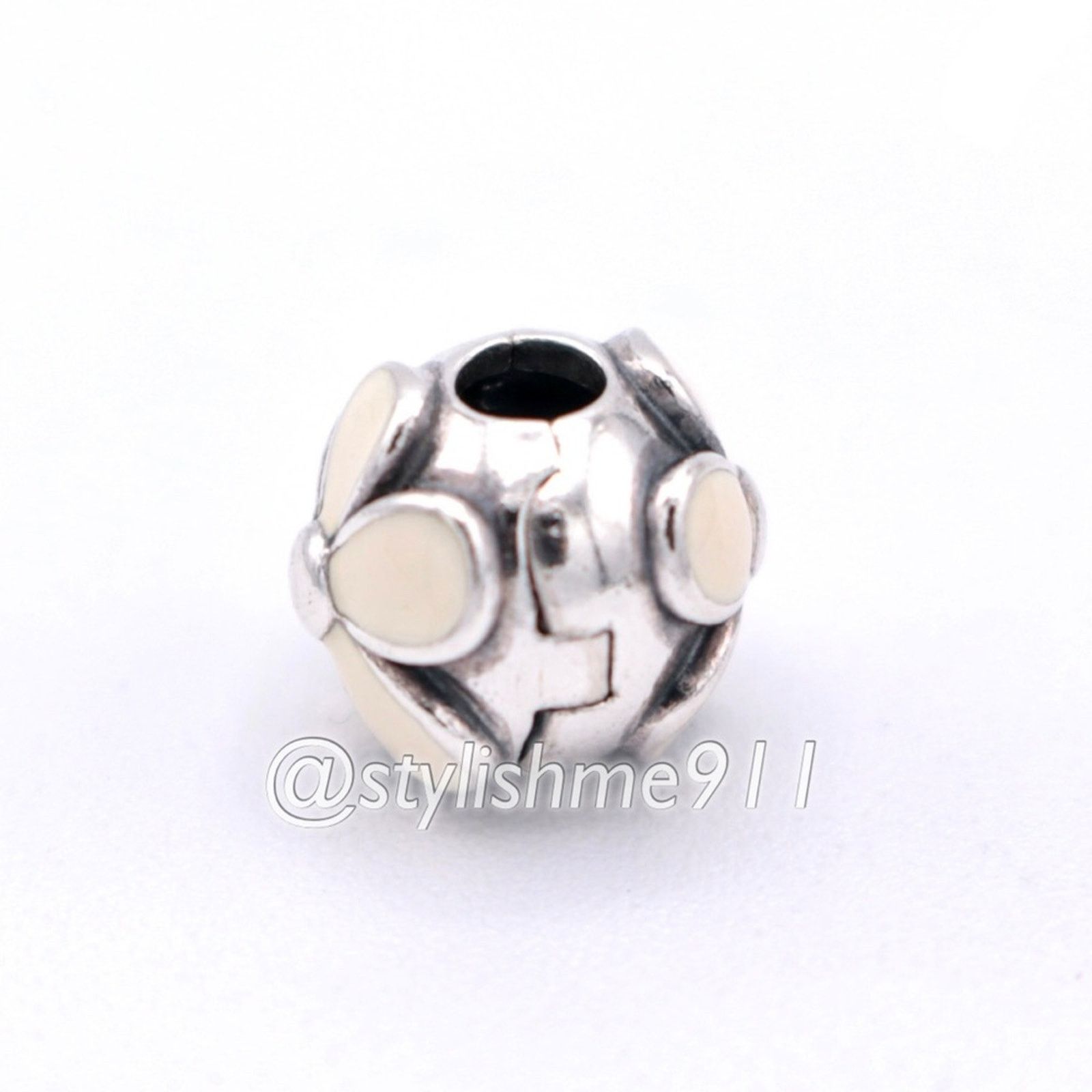 pandora Authentic PANDORA Darling Daisies Clip with White Enamel Size ONE SIZE - 12 Thumbnail