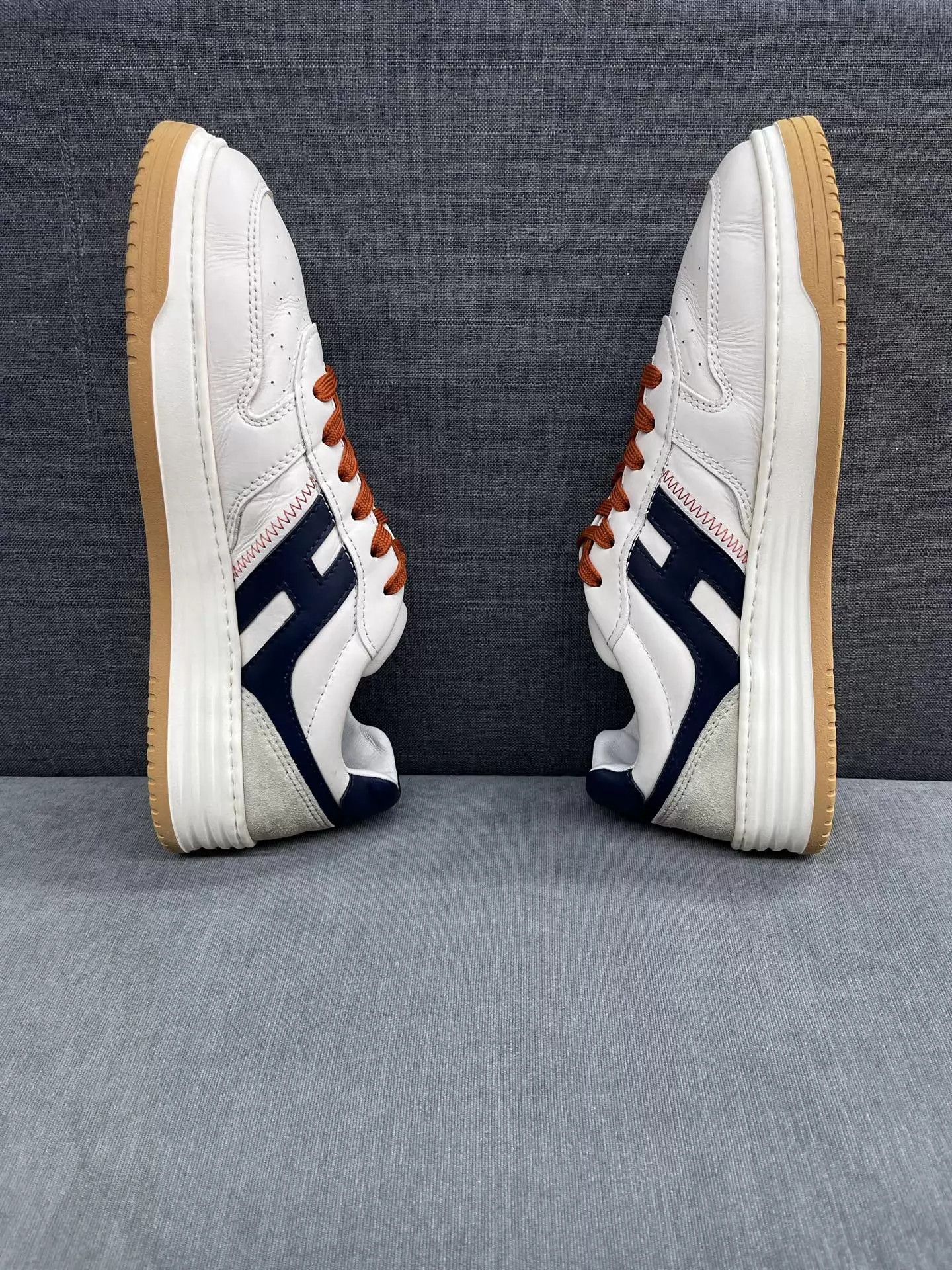 Hogan HOGAN H630 Casual Sneakers Tan Jianci Size 10/44.5 99 New Size US 10 / EU 43 - 4 Thumbnail