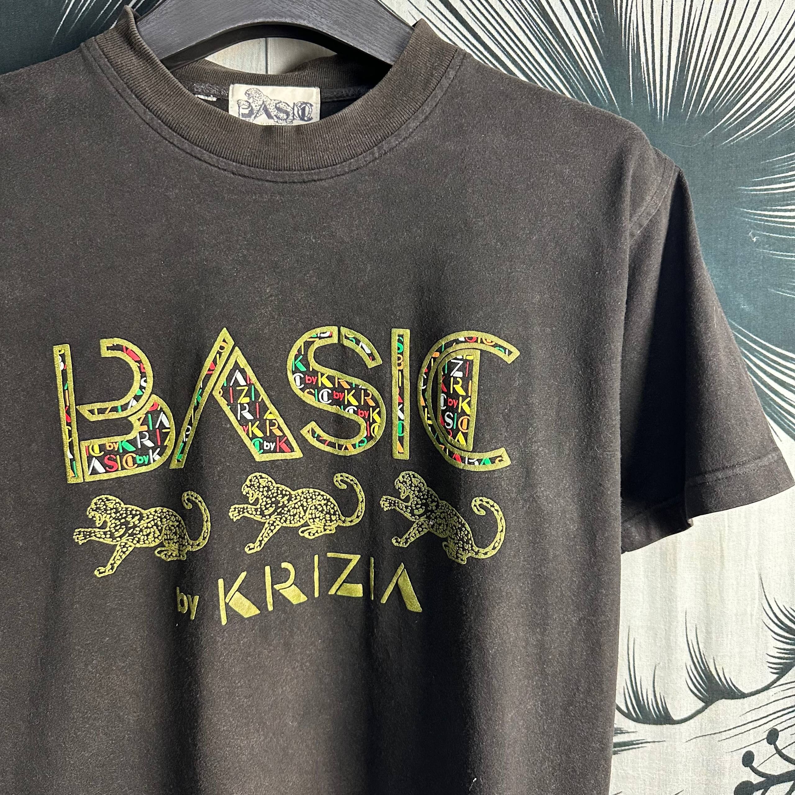 Vintage Vintage 90s BASIC By KRIZIA Panther Big Logo Leopard Tee Size US L / EU 52-54 / 3 - 2 Thumbnail
