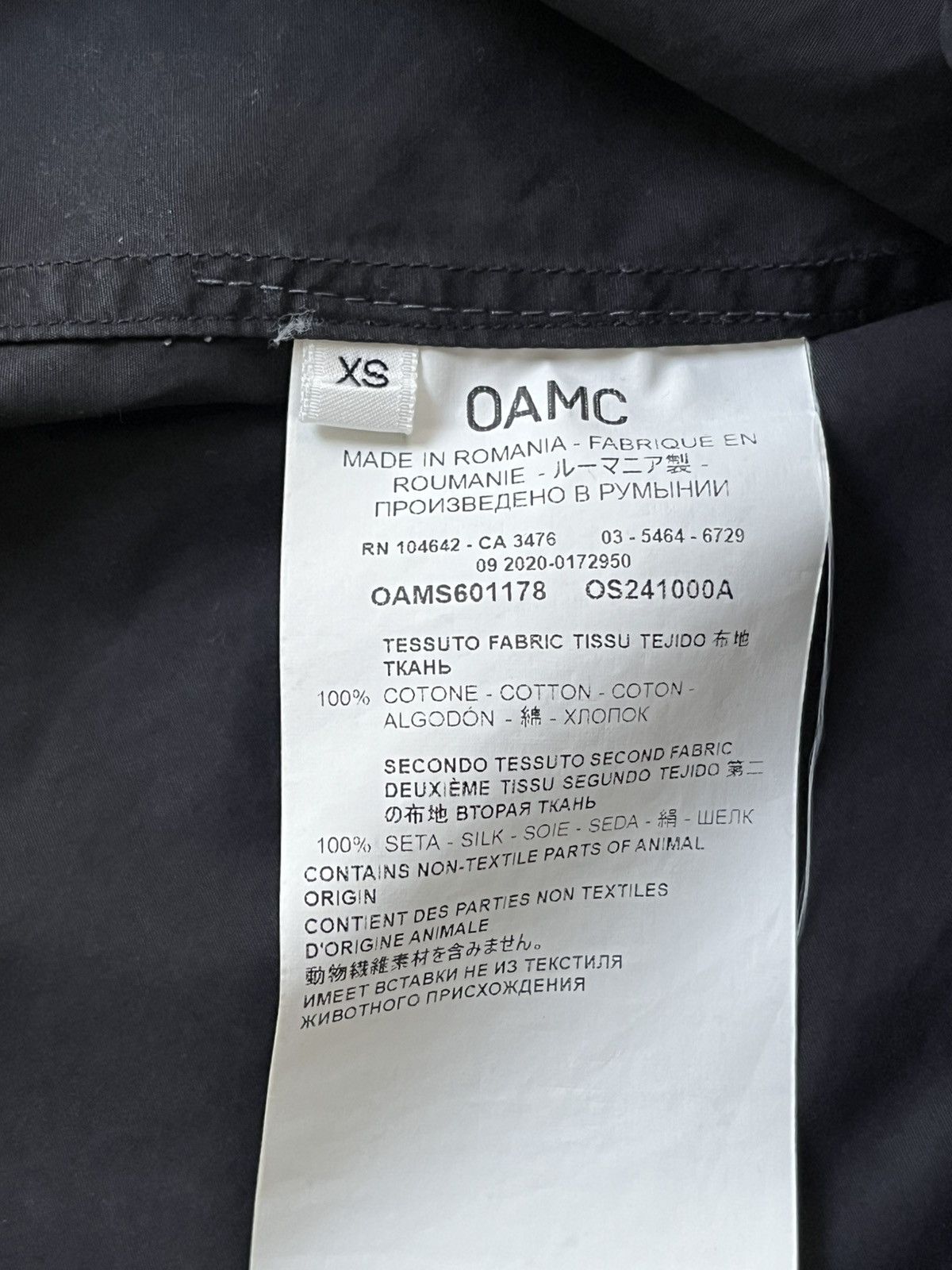 OAMC Bkack shirt Size US XS / EU 42 / 0 - 7 Thumbnail