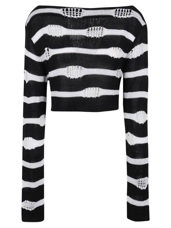 Balmain o1y0625 Sweater in Black/White Size M / US 6-8 / IT 42-44 - 1 Thumbnail