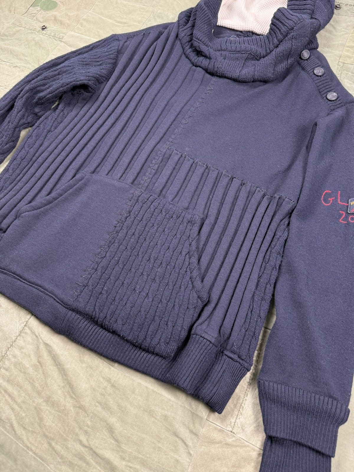 Greg Lauren × Paul & Shark Patchwork Hi-tech Hoodie Size US L / EU 52-54 / 3 - 3 Thumbnail