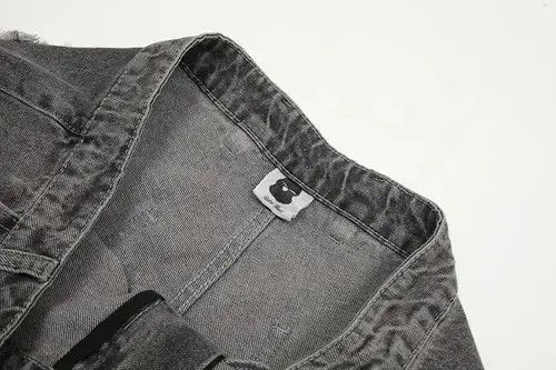 VIBE Lightning Splicing Baggy Jeans Size US 33 - 3 Thumbnail
