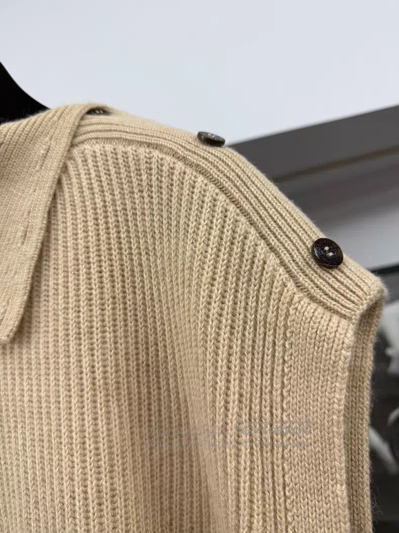 Hermes Hermes Camel hair side button knitted dress Size S / US 4 / IT 40 - 2 Thumbnail