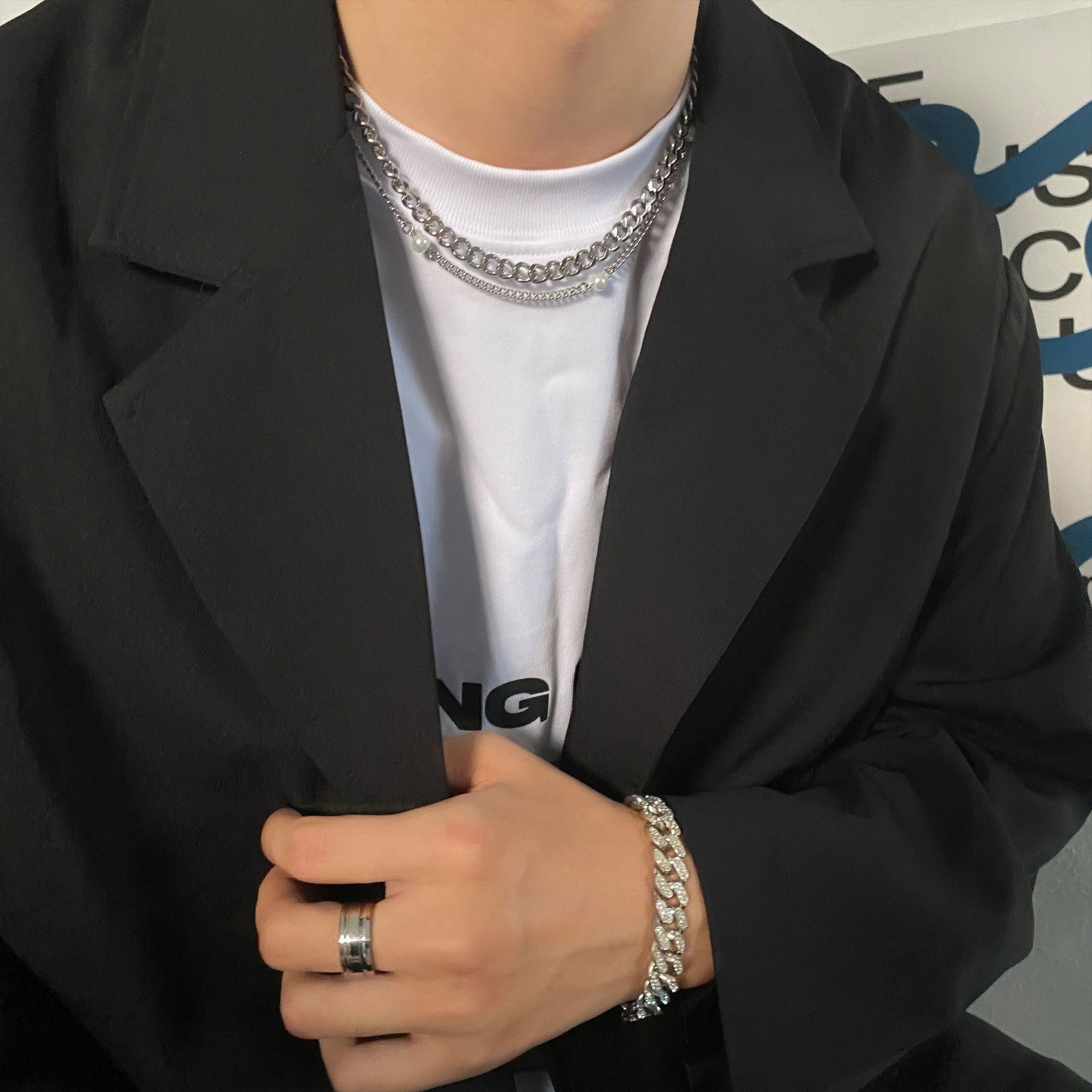 Other New Trend STEAL! Y2K Chains Necklace Chain Size ONE SIZE - 4 Thumbnail