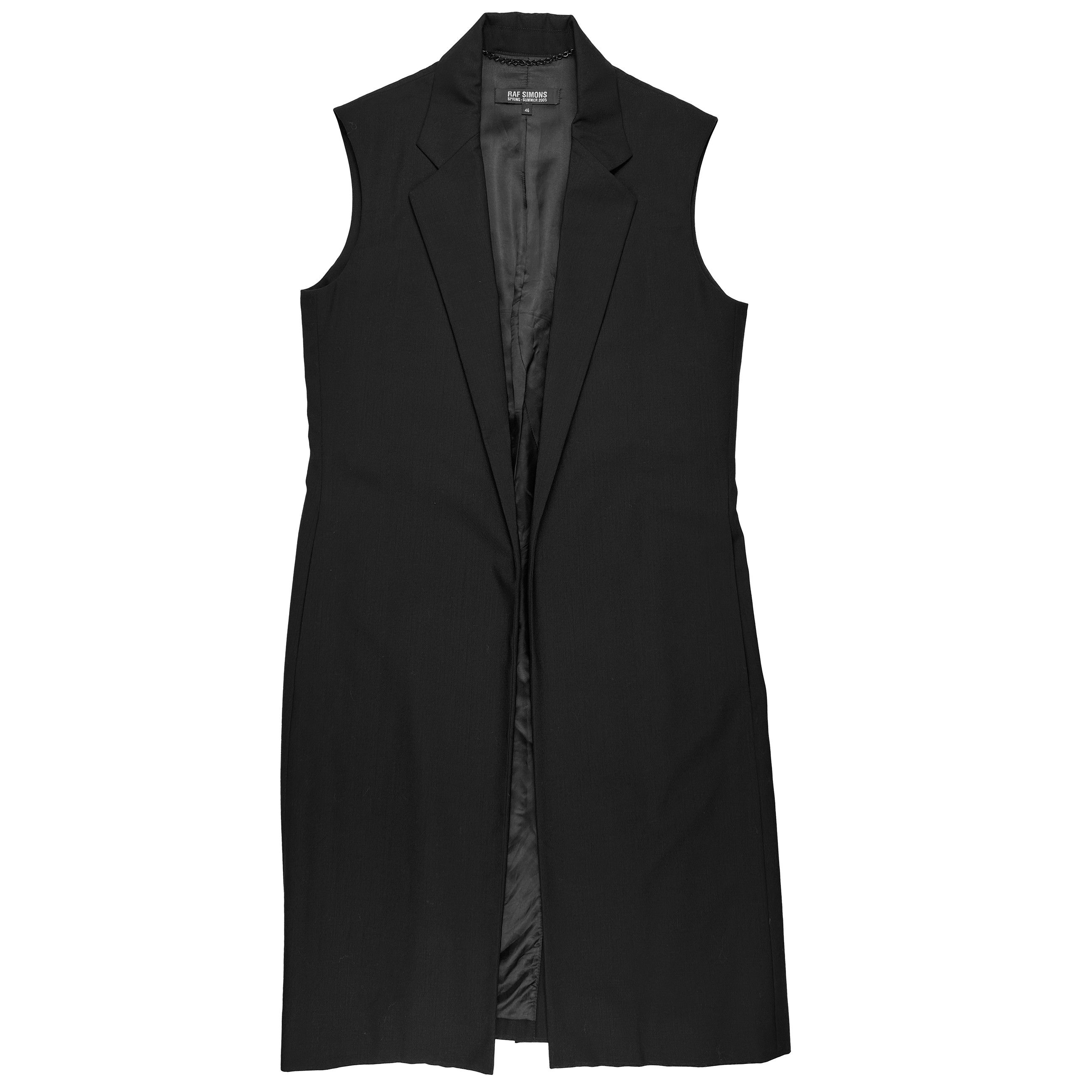 Raf Simons SS05 Sleeveless Coat Size US S / EU 44-46 / 1 - 1 Thumbnail