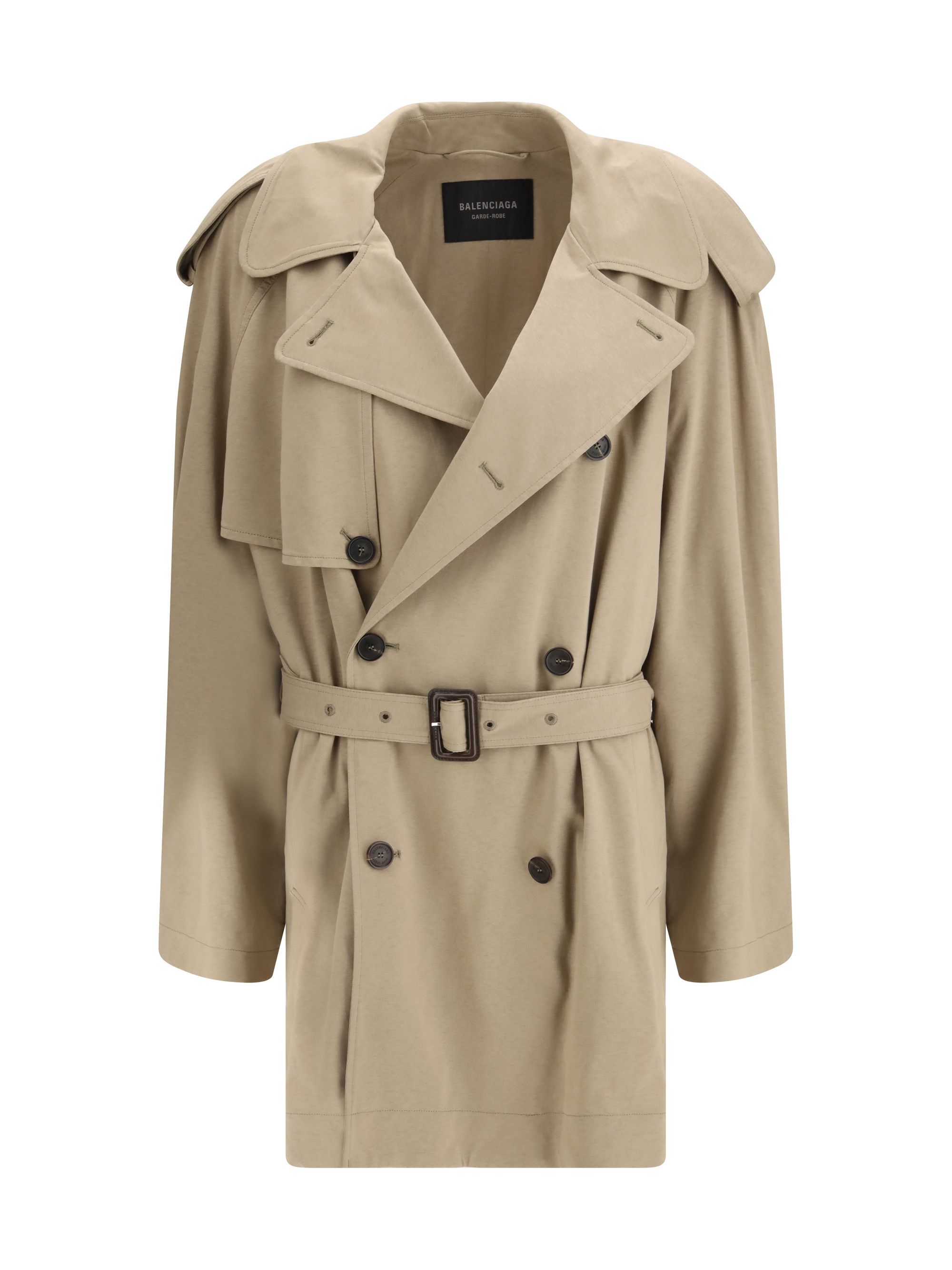 Balenciaga Belted double-breasted Trench Coat Size M / US 6-8 / IT 42-44 - 1 Thumbnail