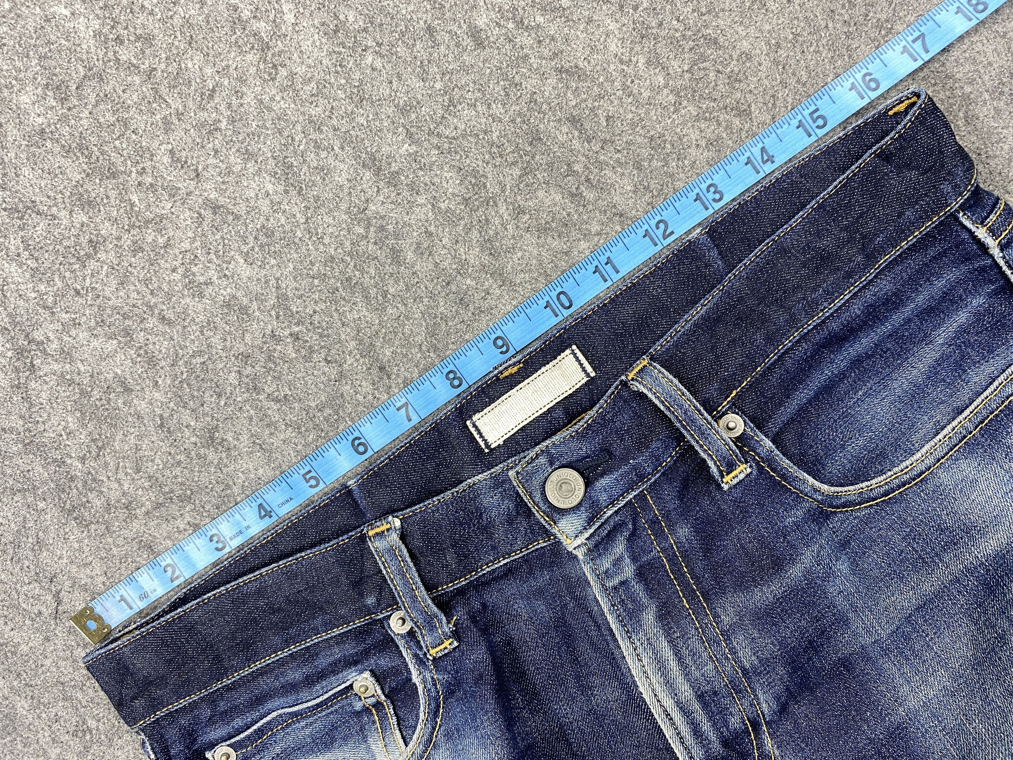 Japanese Brand Redline Distressed Blue Vintage Uniqlo Jeans 33x33 Denim Size US 33 - 5 Thumbnail