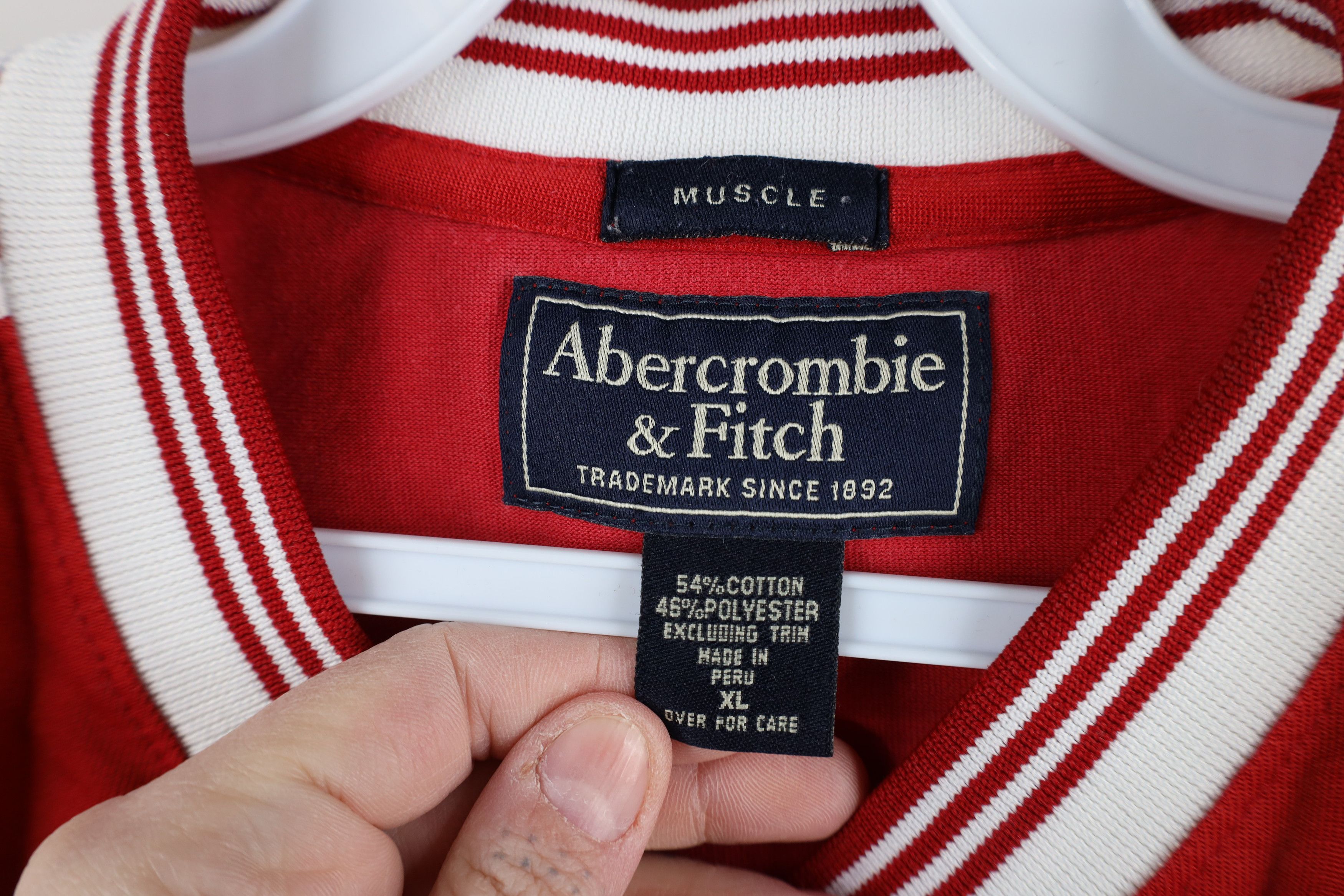 Abercrombie & Fitch × Vintage Vintage 90s Y2K Abercrombie & Fitch Long Sleeve Jersey Size US L / EU 52-54 / 3 - 7 Thumbnail