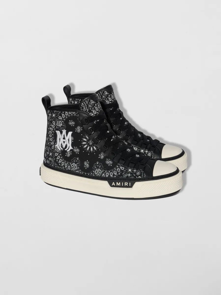 Amiri o1w1db11224 High-Top Sneakers in Black & White Size US 13 / EU 46 - 2 Thumbnail
