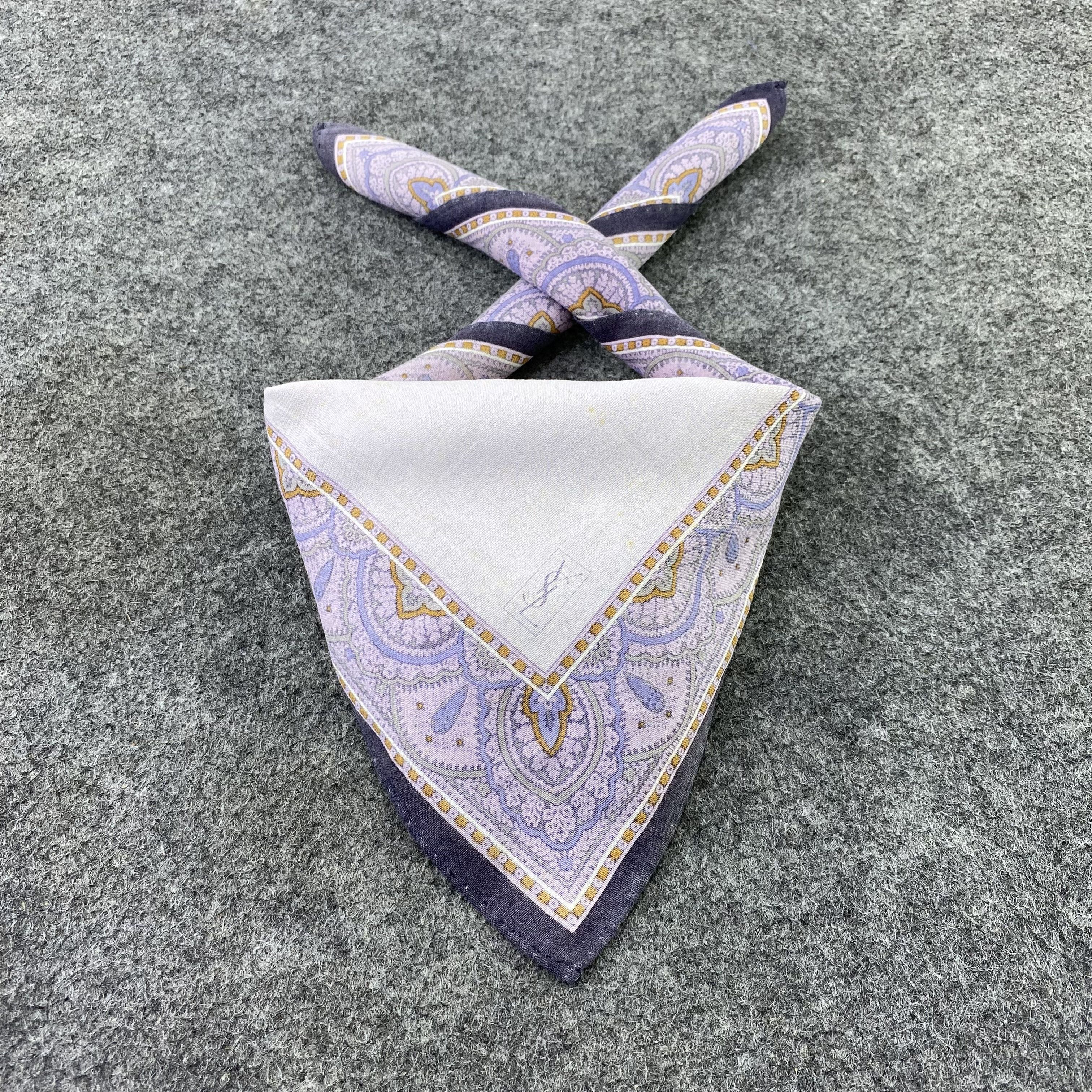 Designer Yves Saint Laurent Handkerchief / Bandana / Neckerchief-B778 Size ONE SIZE - 2 Thumbnail