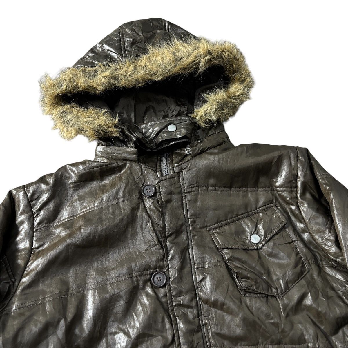 Japanese Brand 🇯🇵Hcm Homme Puffer Fur Jacket🇯🇵 Size US L / EU 52-54 / 3 - 3 Thumbnail