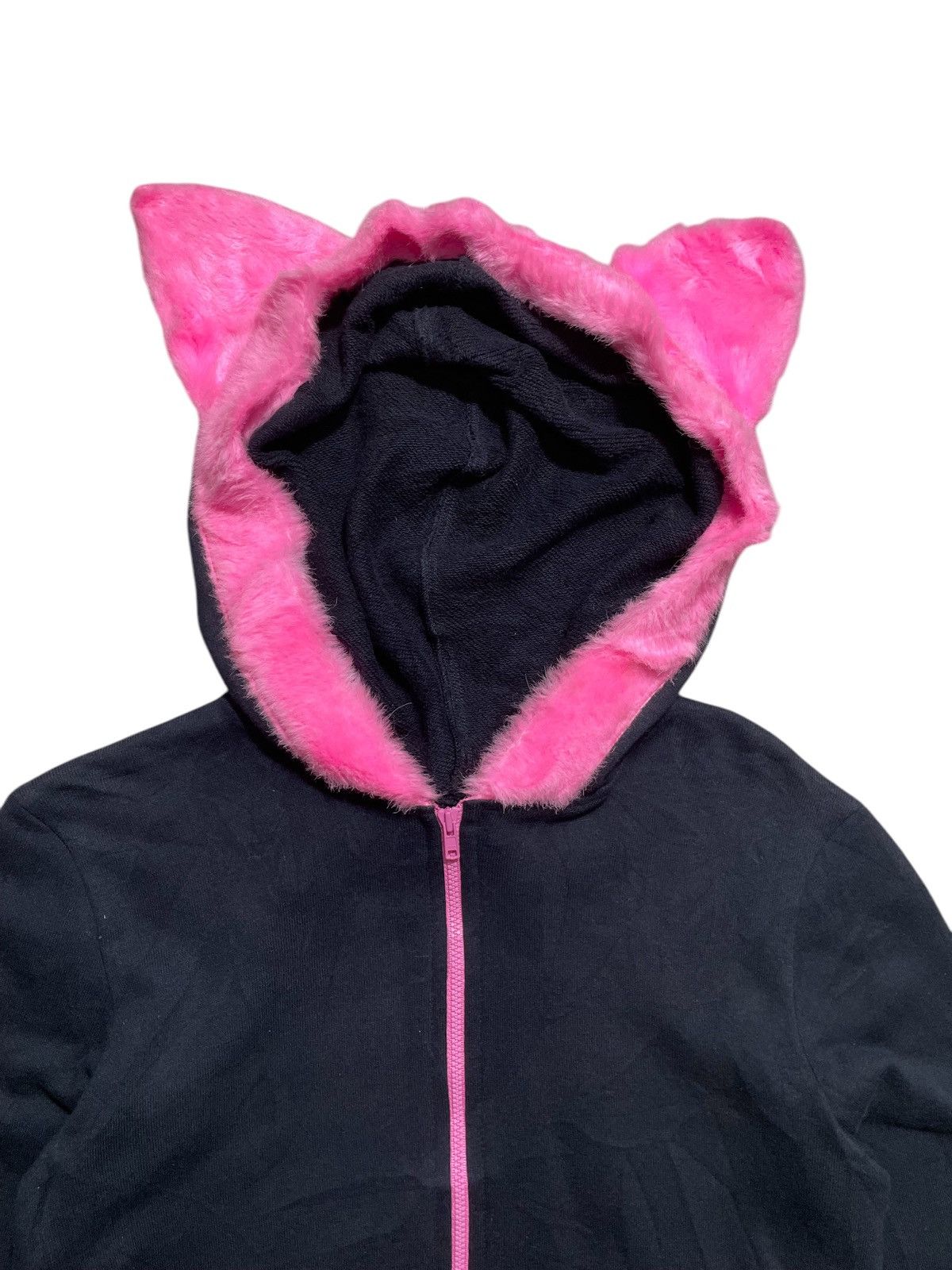 Japanese Brand × Vintage Maxicimam Ear Cat Faux Fur Zipp Hoodie Size US M / EU 48-50 / 2 - 3 Thumbnail