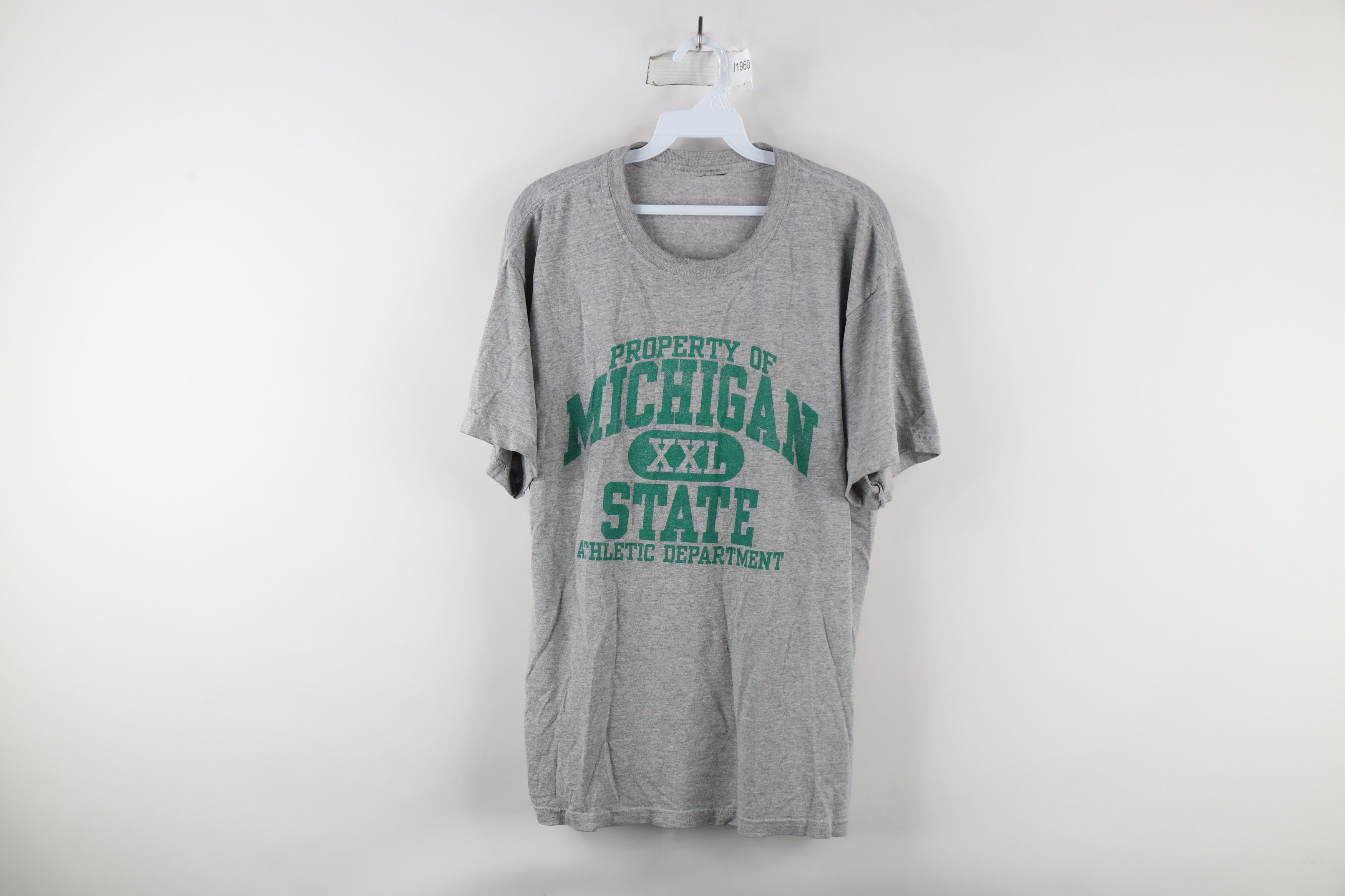 Vintage Vintage 90s Out Michigan State University Athletics T-Shirt Size US L / EU 52-54 / 3 - 1 Thumbnail