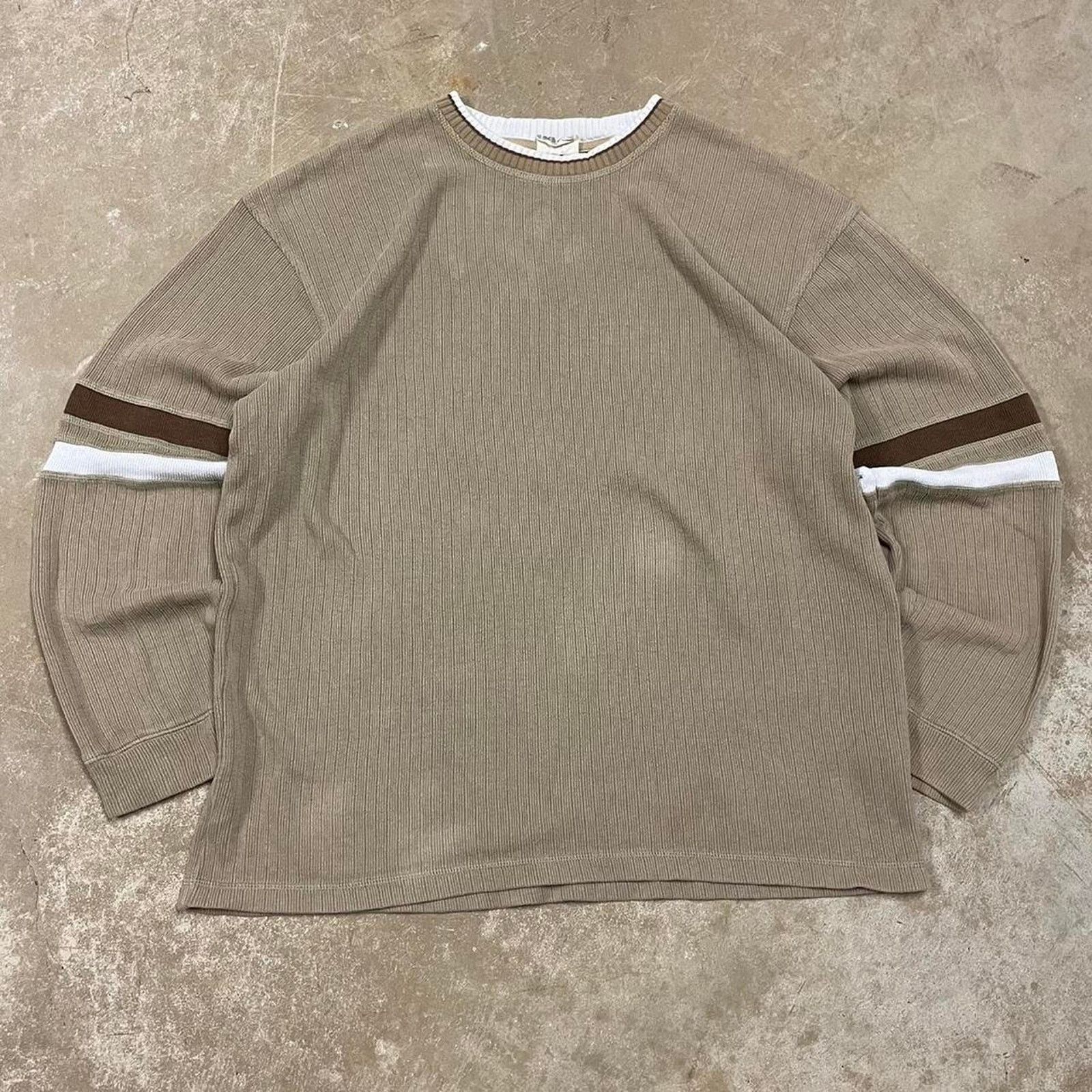 & Other Stories 90s brown thermal surfwear long sleeve shirt Size Large Size US L / EU 52-54 / 3 - 1 Thumbnail