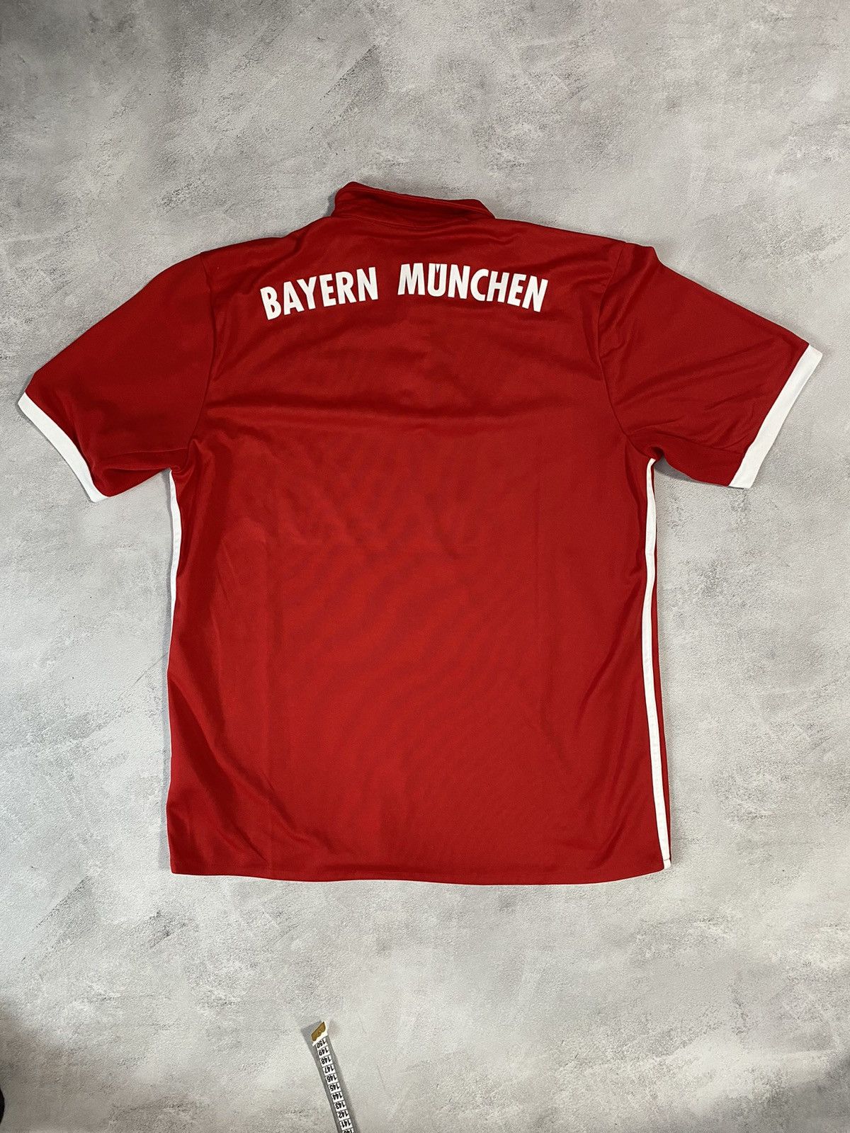 Vintage 💋 Vintage Polo Jersey Adidas FC Bayern Munchen Button Size US L / EU 52-54 / 3 - 6 Thumbnail