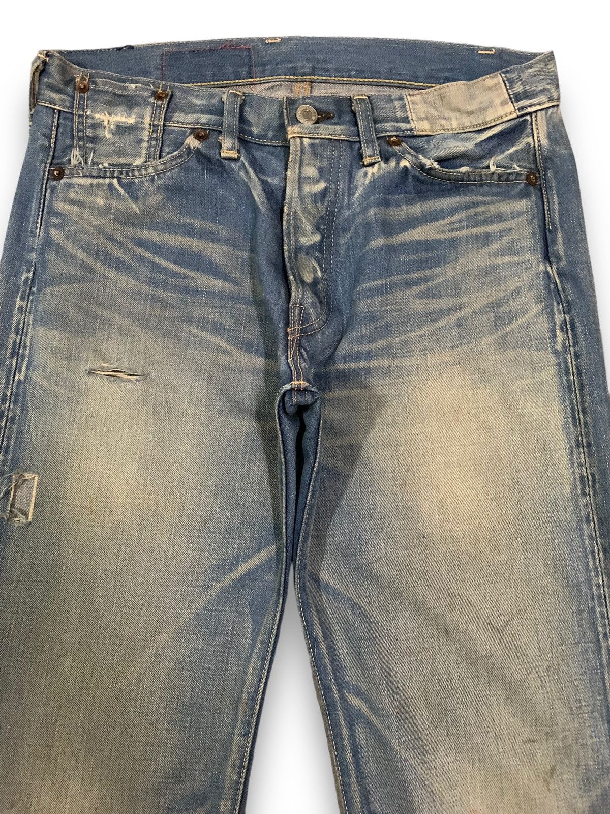 Levi's Vintage 70s Levis 501XX Big E Selvedge Mud Wash Jeans Size US 32 / EU 48 - 4 Thumbnail