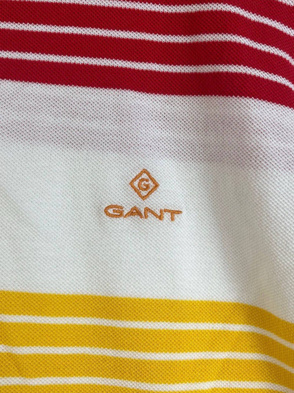 Gant GANT Polo Shirt Multicolor Striped Short Sleeve Size L Size US L / EU 52-54 / 3 - 3 Thumbnail