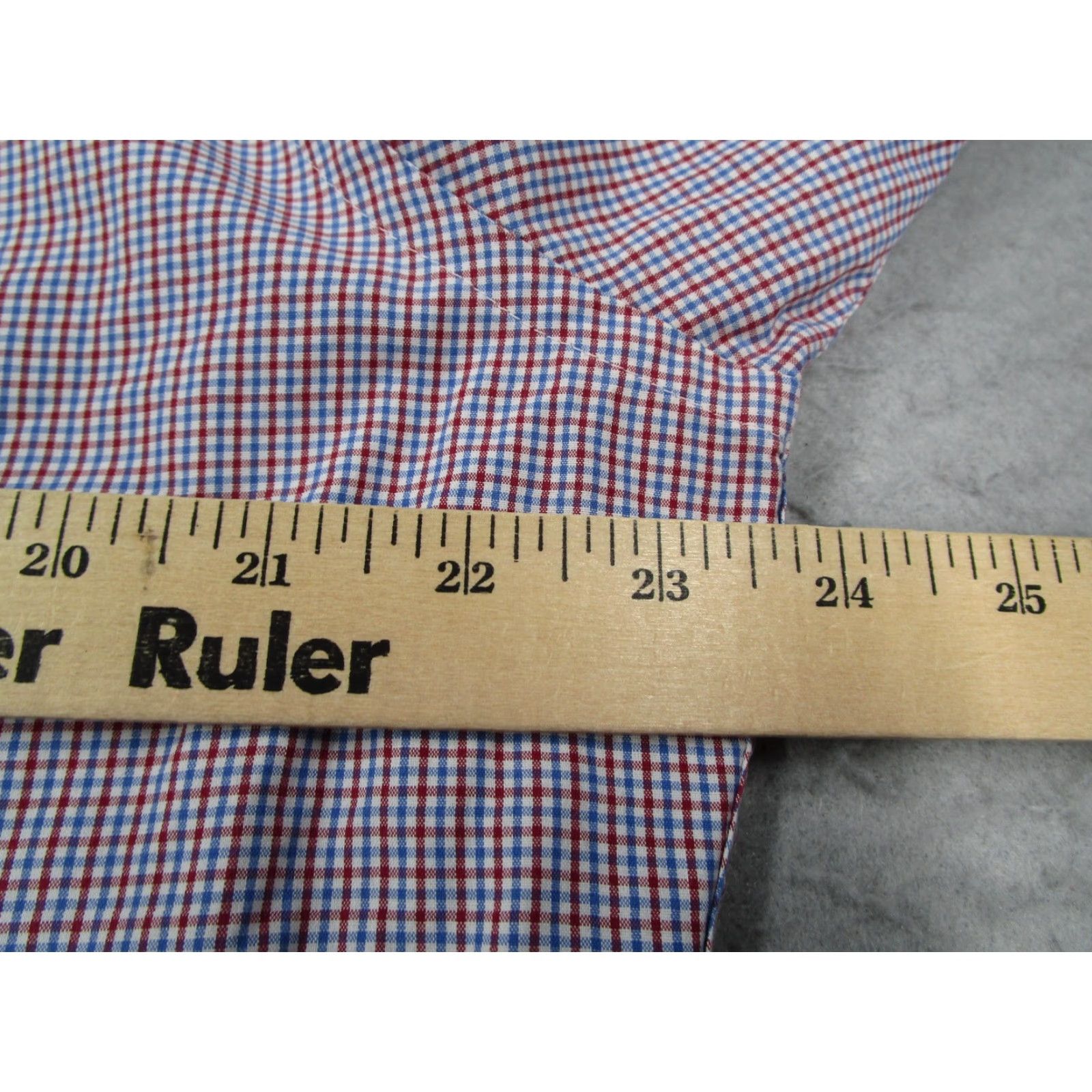 Charles Tyrwhitt Charles Tyrwhitt Shirt Mens 17 35 Red Blue Check Slim Fit Cotton Dress Shirt long sleeve Size 34R - 6 Thumbnail