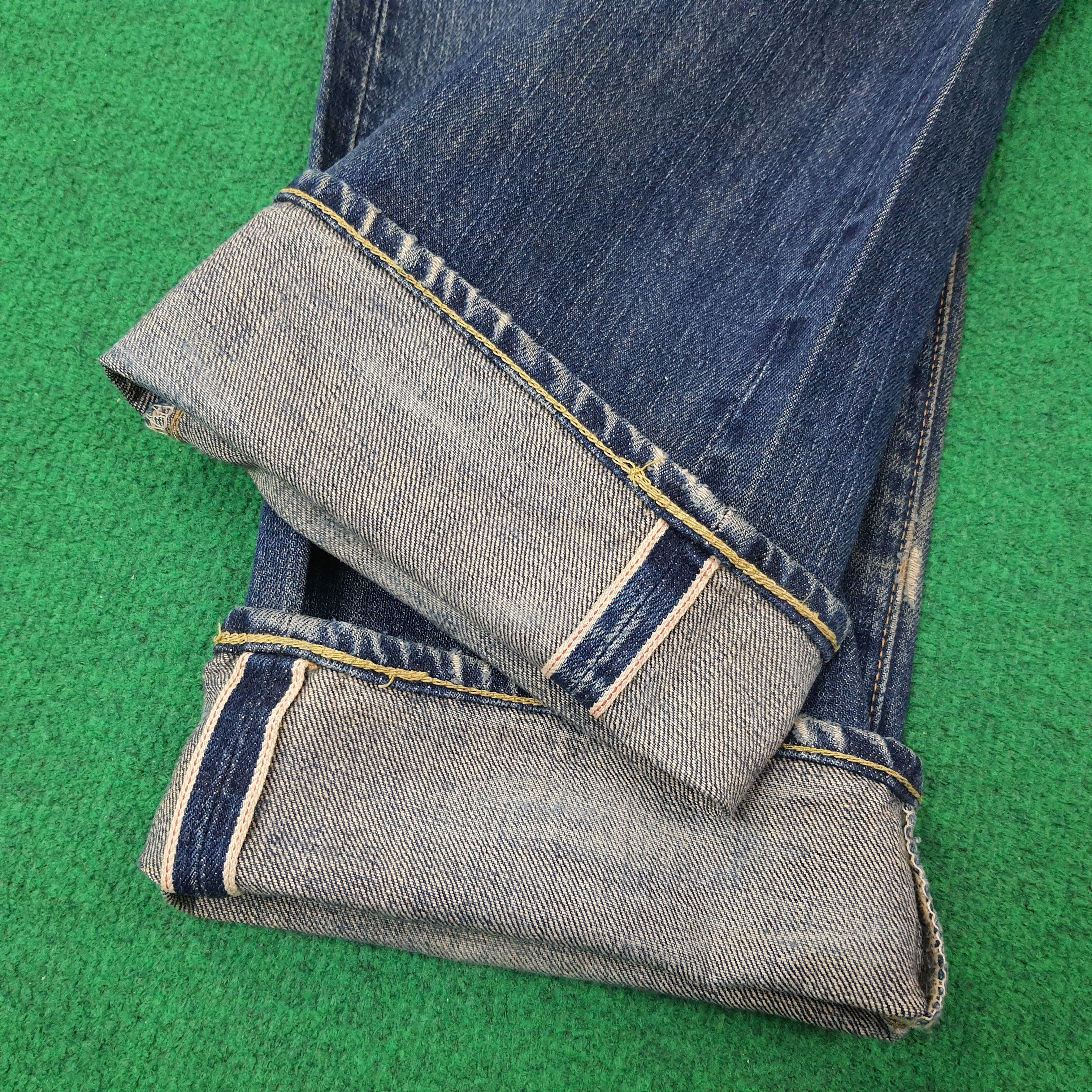 Levi's Vintage Levi's 502 Selvedge Distressed Jeans C258N13 Size US 29 - 6 Thumbnail