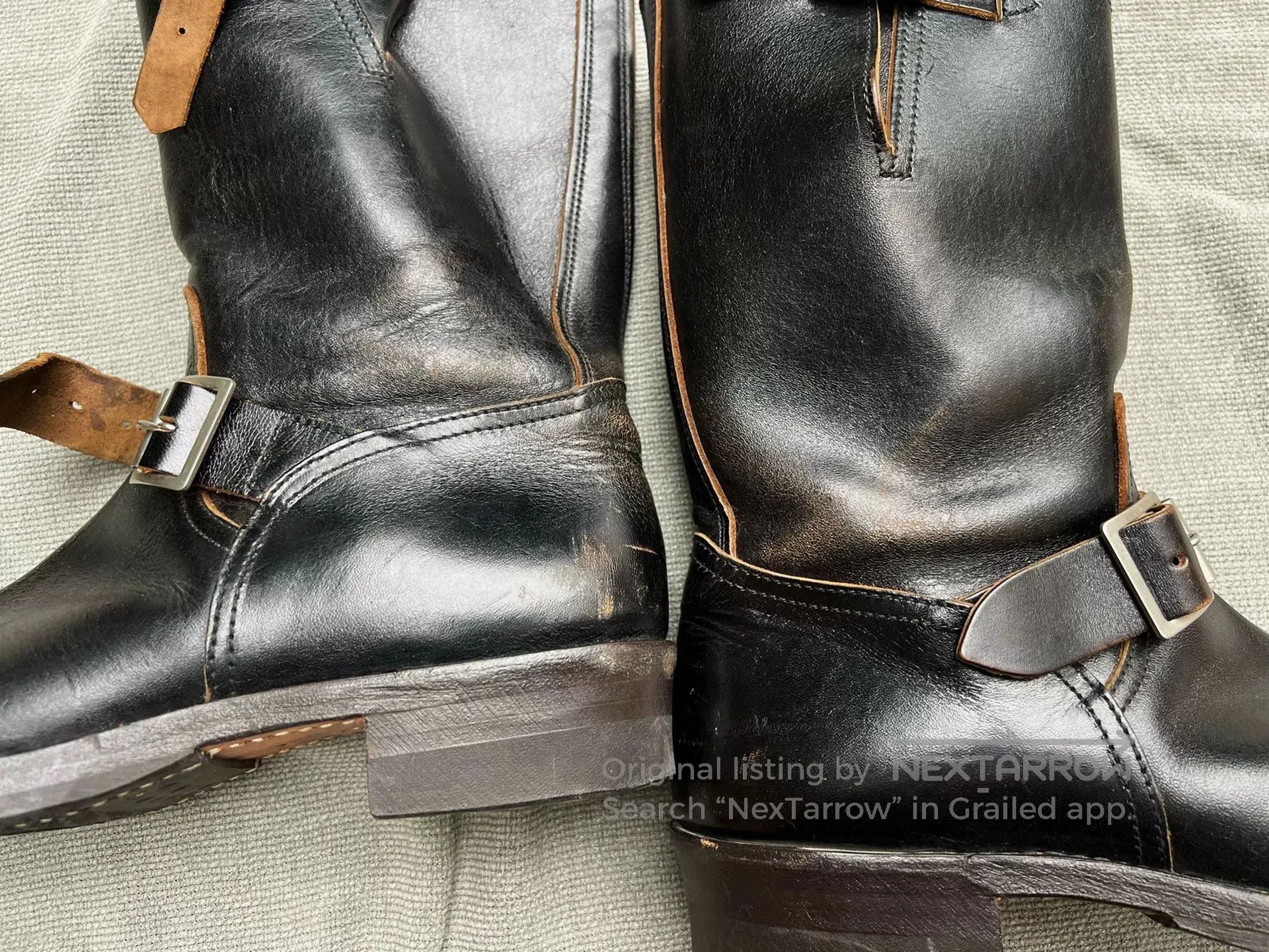 Buco Buco Engineer Boots in Black Leather. Size US 8 / EU 41 - 4 Thumbnail