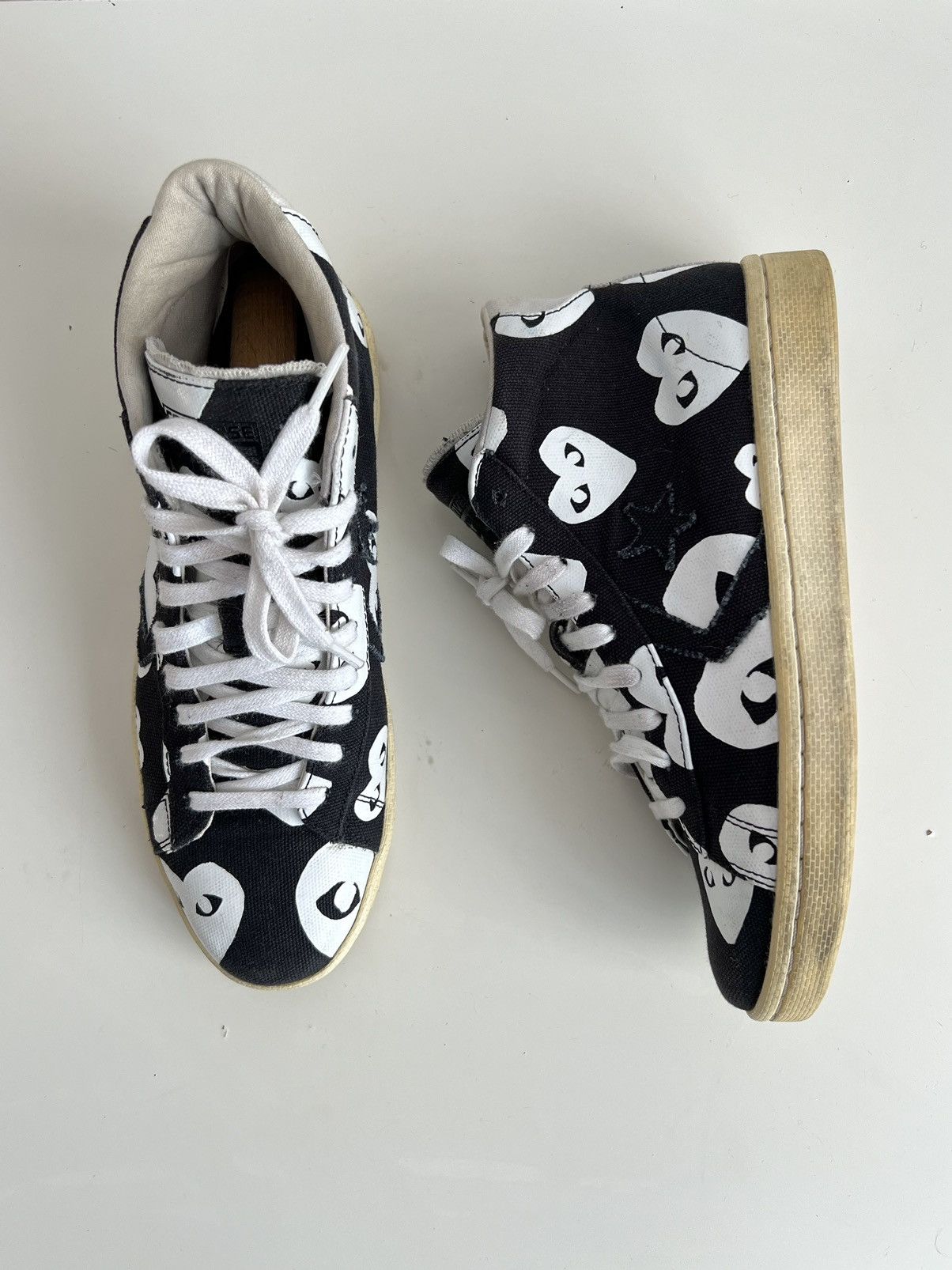 Comme des Garcons PLAY × Converse Converse x Comme des Garçons Play Pro Leather High Sneakers Size US 8 / EU 41 - 7 Thumbnail
