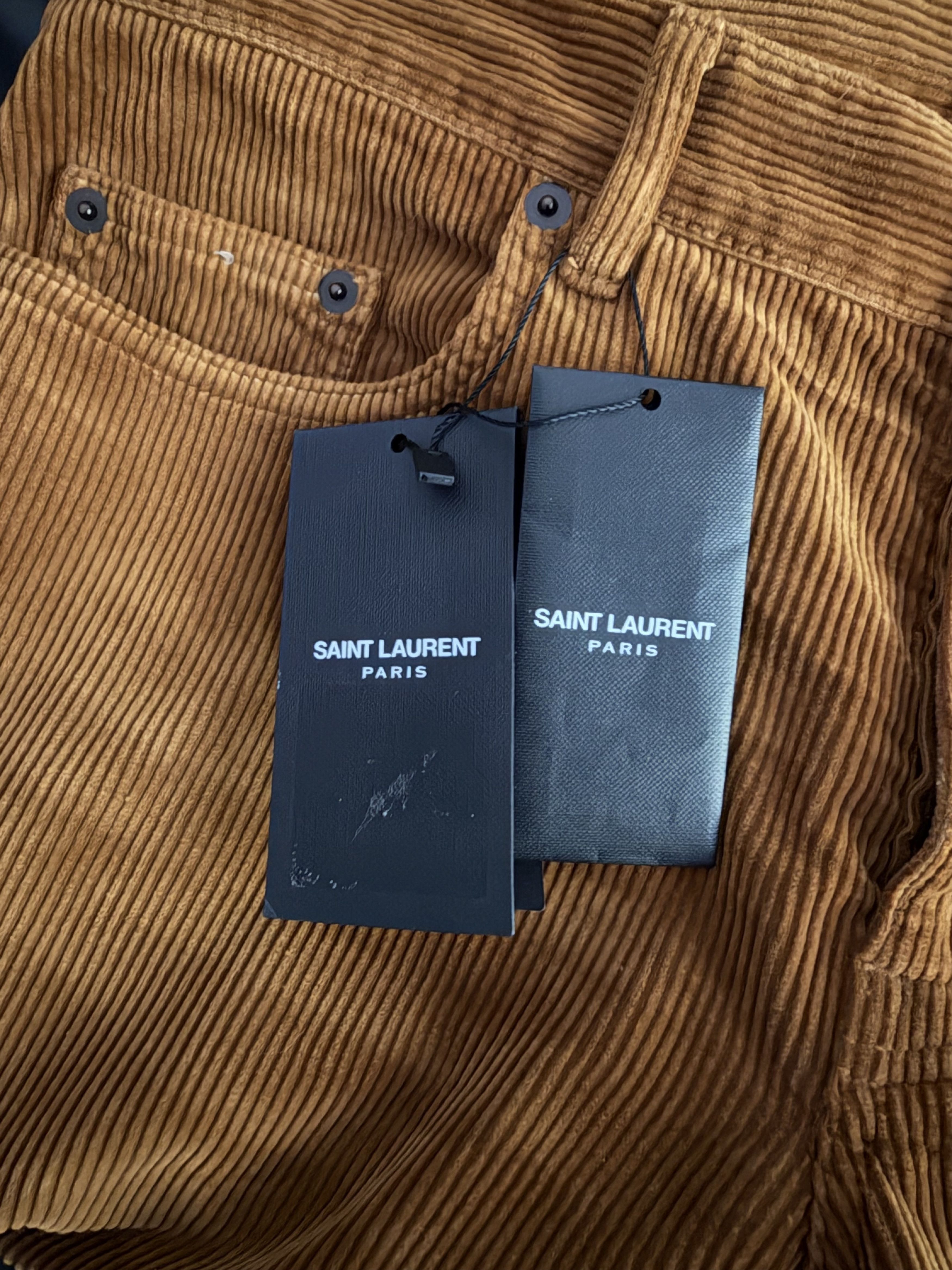 Saint Laurent Paris SLP Camel Corduroy D14 Pants Size US 31 - 7 Thumbnail