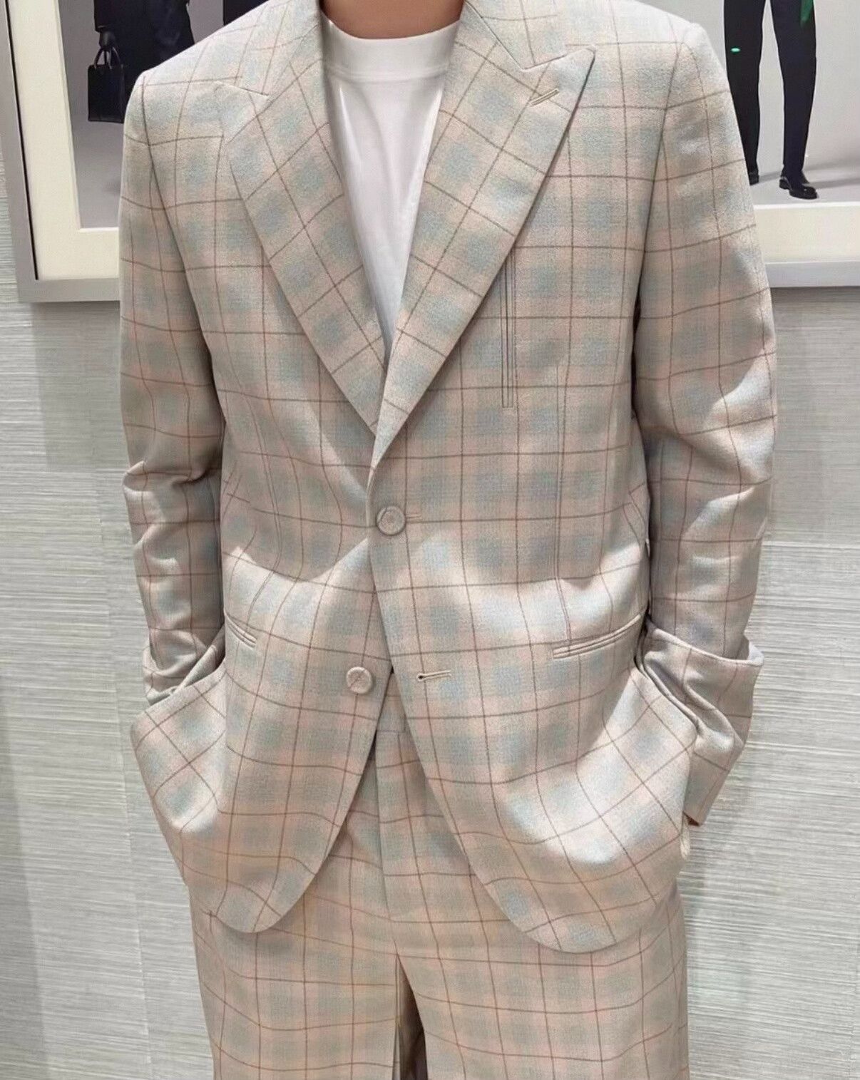 Dior dior plaid wool blazer with shimmering accents Size US M / EU 48-50 / 2 - 6 Thumbnail