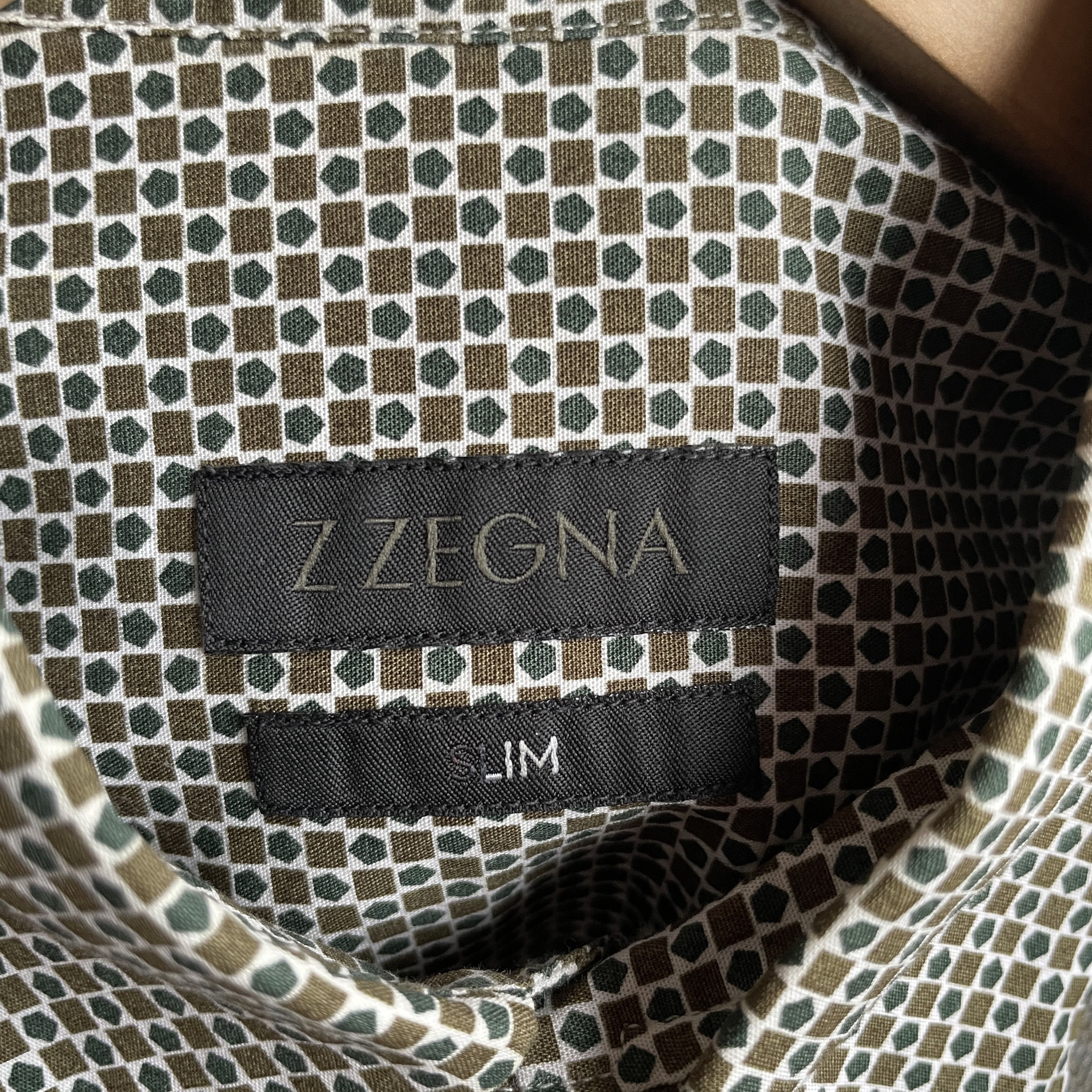 Ermenegildo Zegna Z Zegna Pattern Slim Fit Dress Shirt Size 38 Size US M / EU 48-50 / 2 - 7 Thumbnail