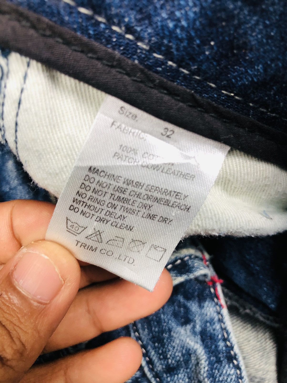 Other Ripped Patch Design Jeans (35) Size US 32 / EU 48 - 12 Thumbnail