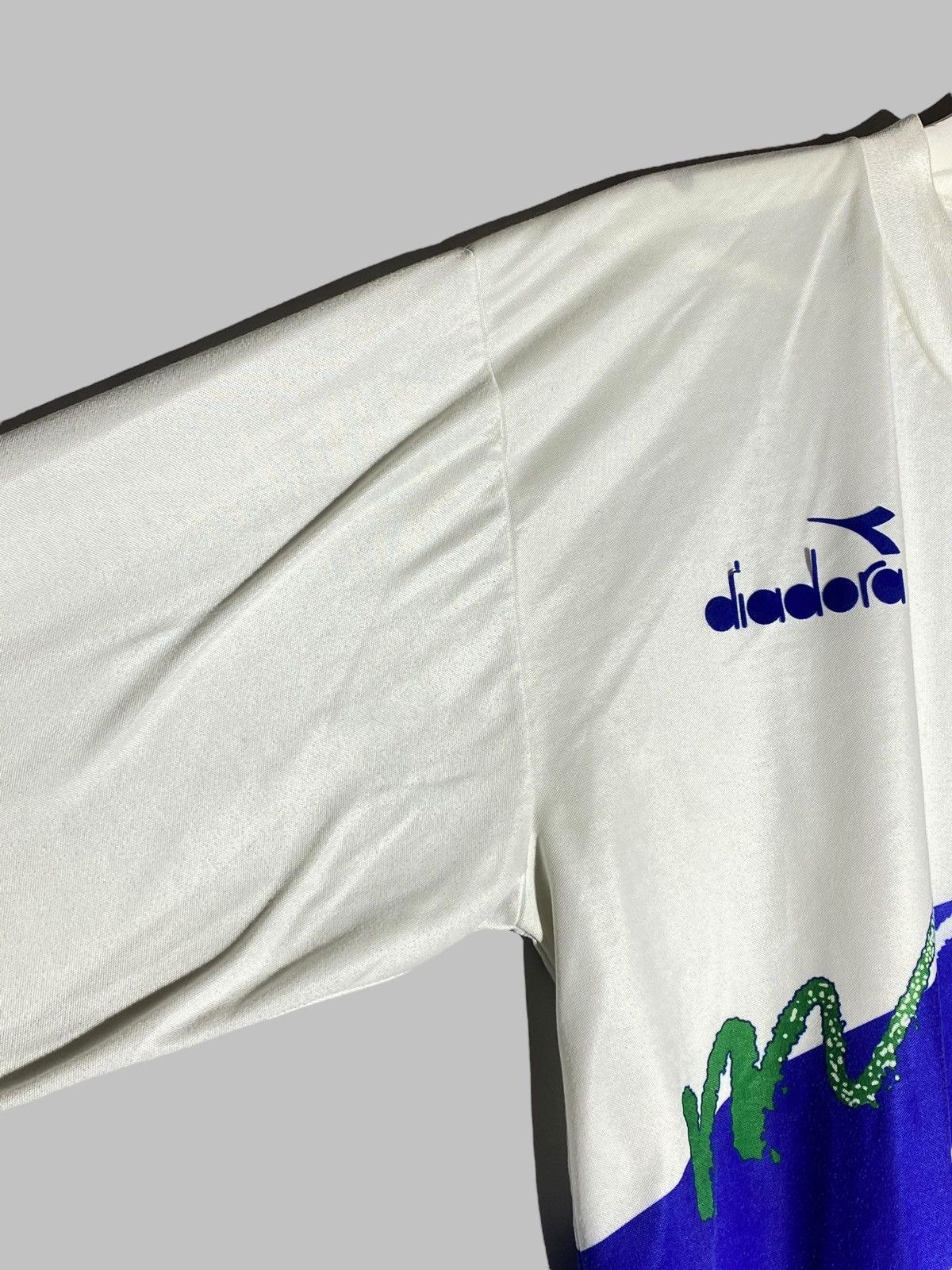 Diadora Italy Football Shirt Soccer Jersey 1990-92 Long Sleeve Size US L / EU 52-54 / 3 - 7 Thumbnail