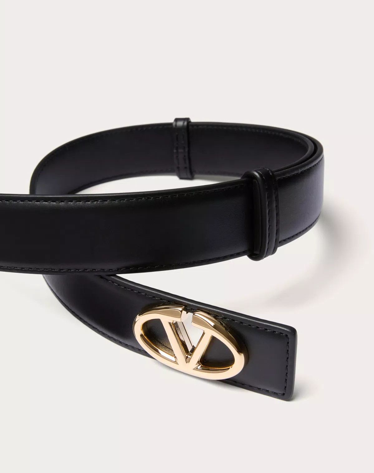 Valentino o1s1wg110426 Size: L / The Bold Edition Calfskin Belt 30mm Size ONE SIZE - 2 Thumbnail