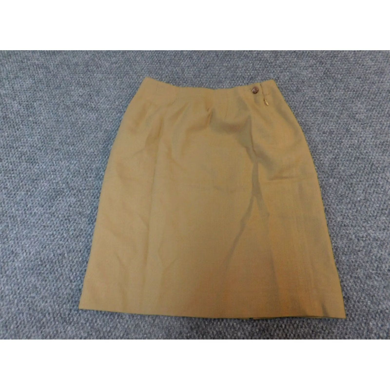 Jones New York Jones New York Skirt Womens 4 Brown A-Line Zip Wool Knee Length Zipper Lined Modern Casual Regular Knit Wool 4 Brown Womens Size 27" / US 4 / IT 40 - 2 Thumbnail