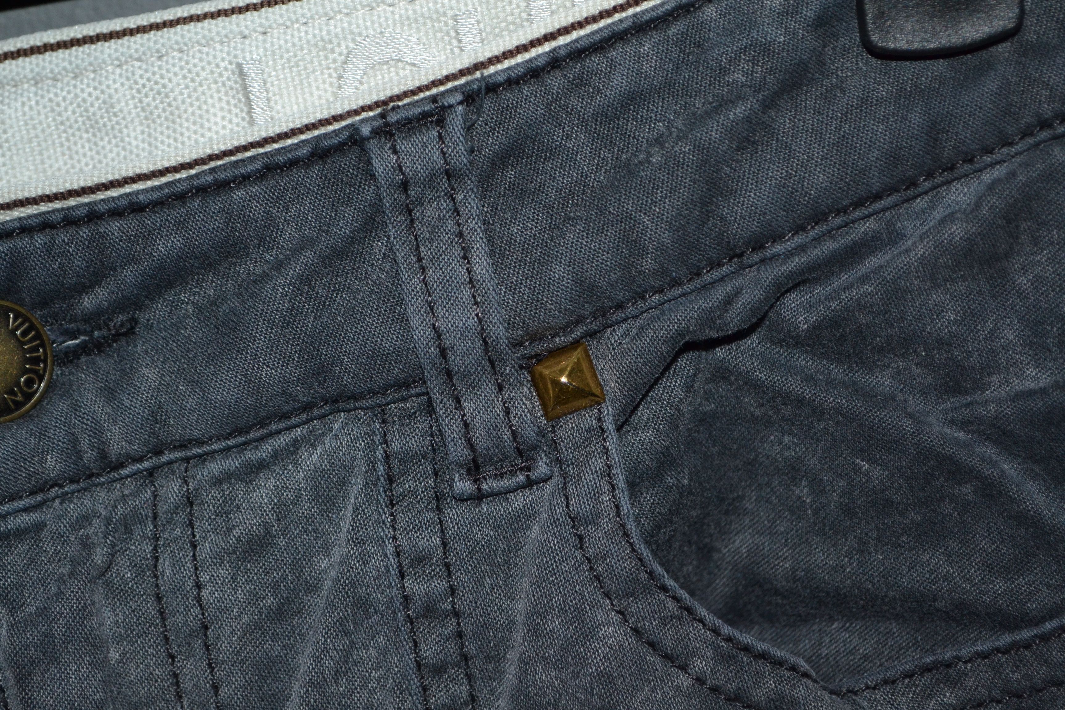 Louis Vuitton Louis Vuitton Gray Stretch Skinny Pants Jeans Logo 38 Size 26" / US 2 / IT 38 - 3 Thumbnail