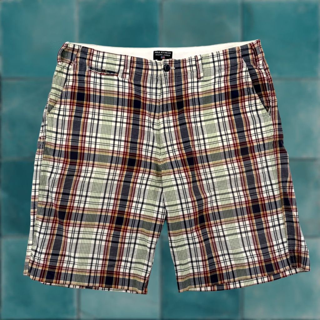 Ralph Lauren VINTAGE Polo Jeans Co. Ralph Lauren Mens Plaid Shorts Size 38 Cotton Madras Size US M / EU 48-50 / 2 - 1 Thumbnail