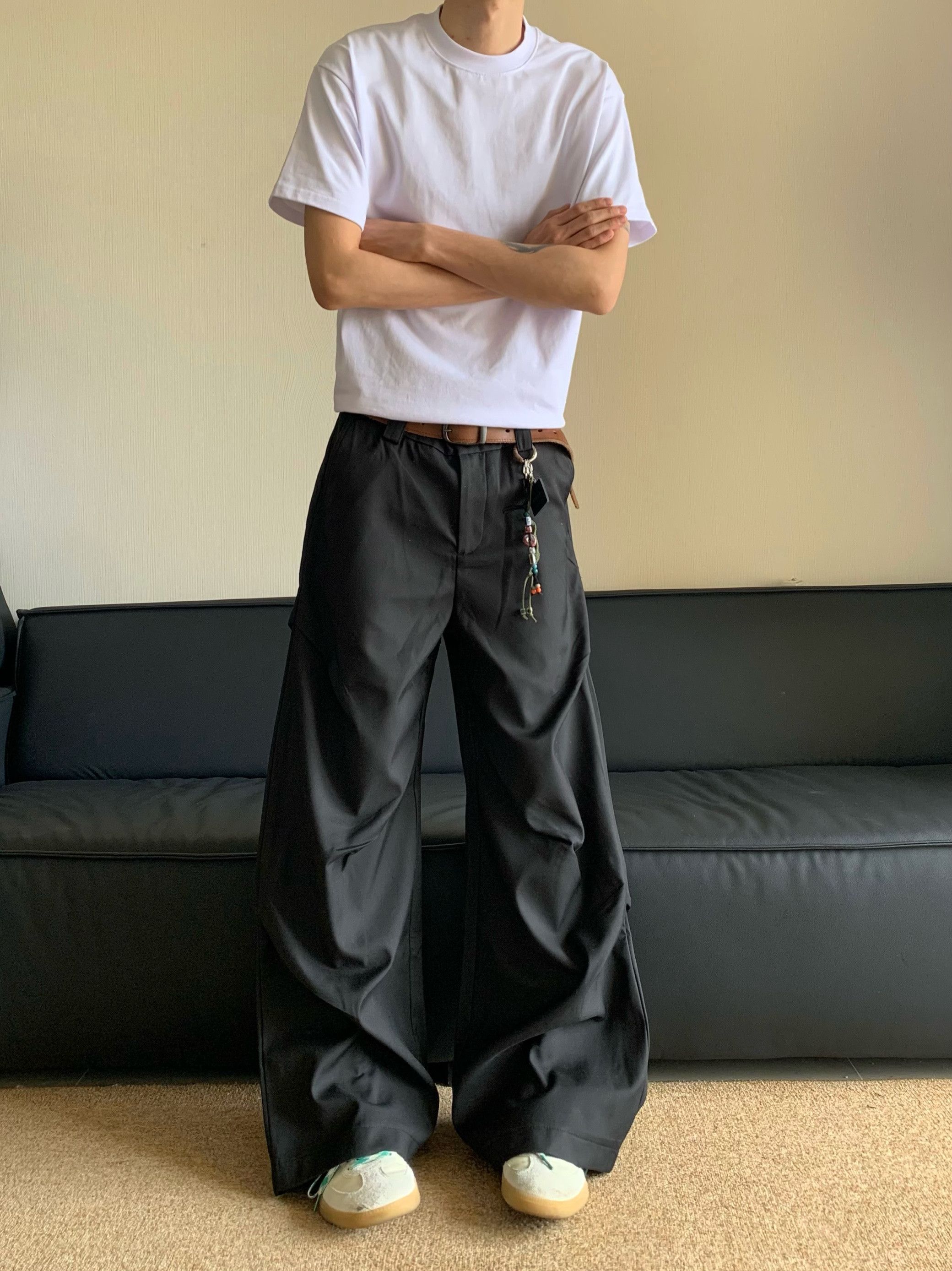 Designer × Japanese Brand Pleated Cleanfit Pants Size US 31 - 2 Thumbnail