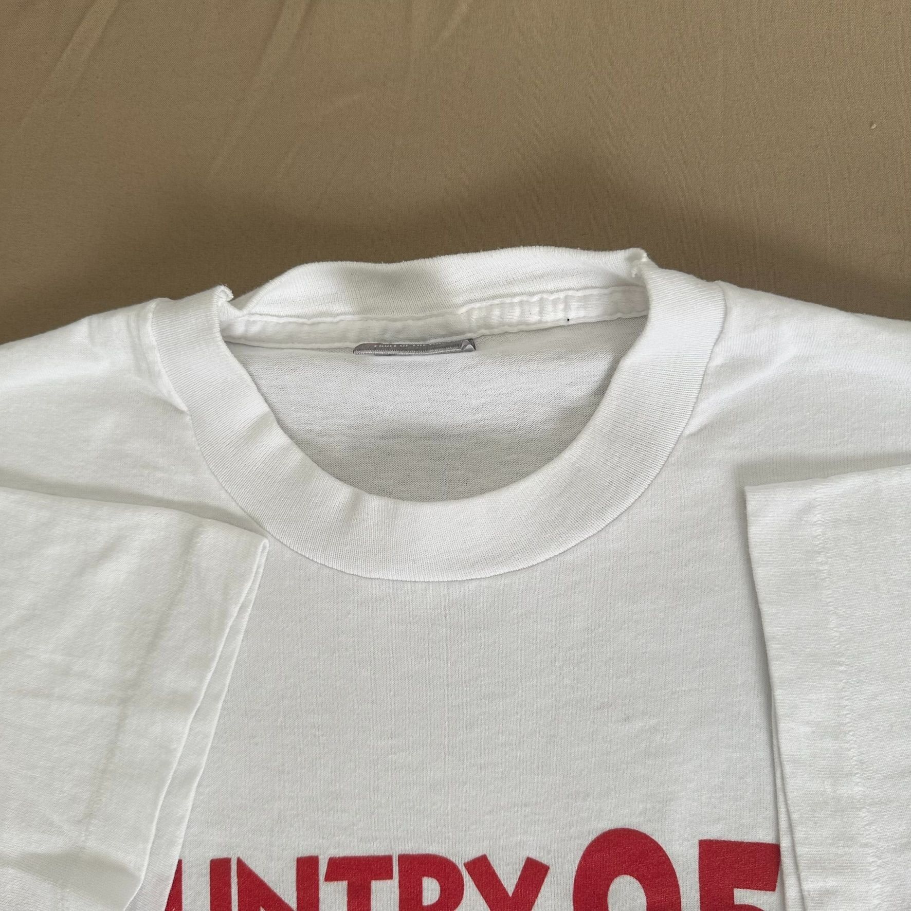 Fruit Of The Loom Vintage 90s Country Music Radio Station T-Shirt 95.7FM Singl Size US XL / EU 56 / 4 - 3 Thumbnail