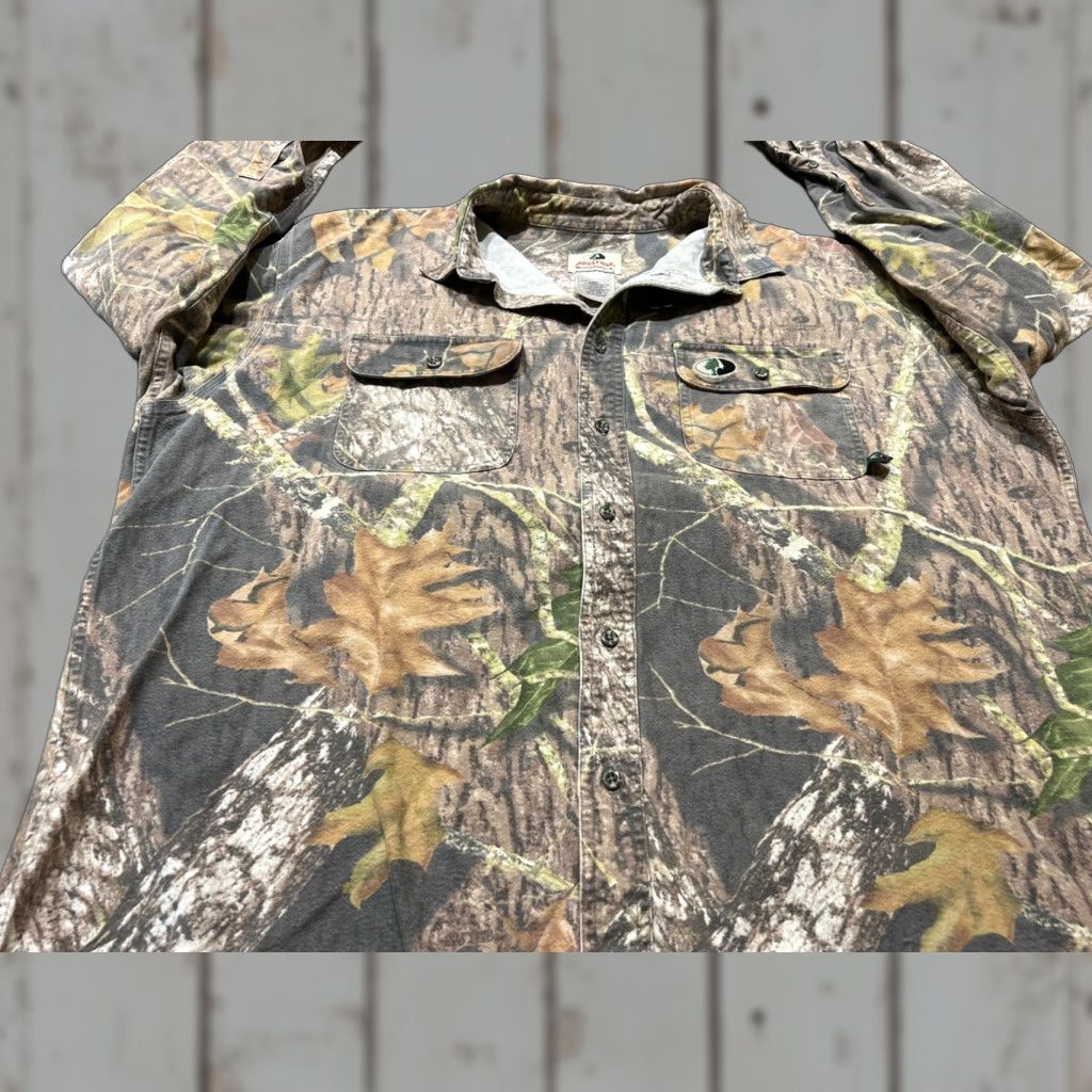 Vintage Mossy Oak Camo Button-Up Shirt Mens 2XL Brown Outdoor Hunting Size US XXL / EU 58 / 5 - 1 Thumbnail