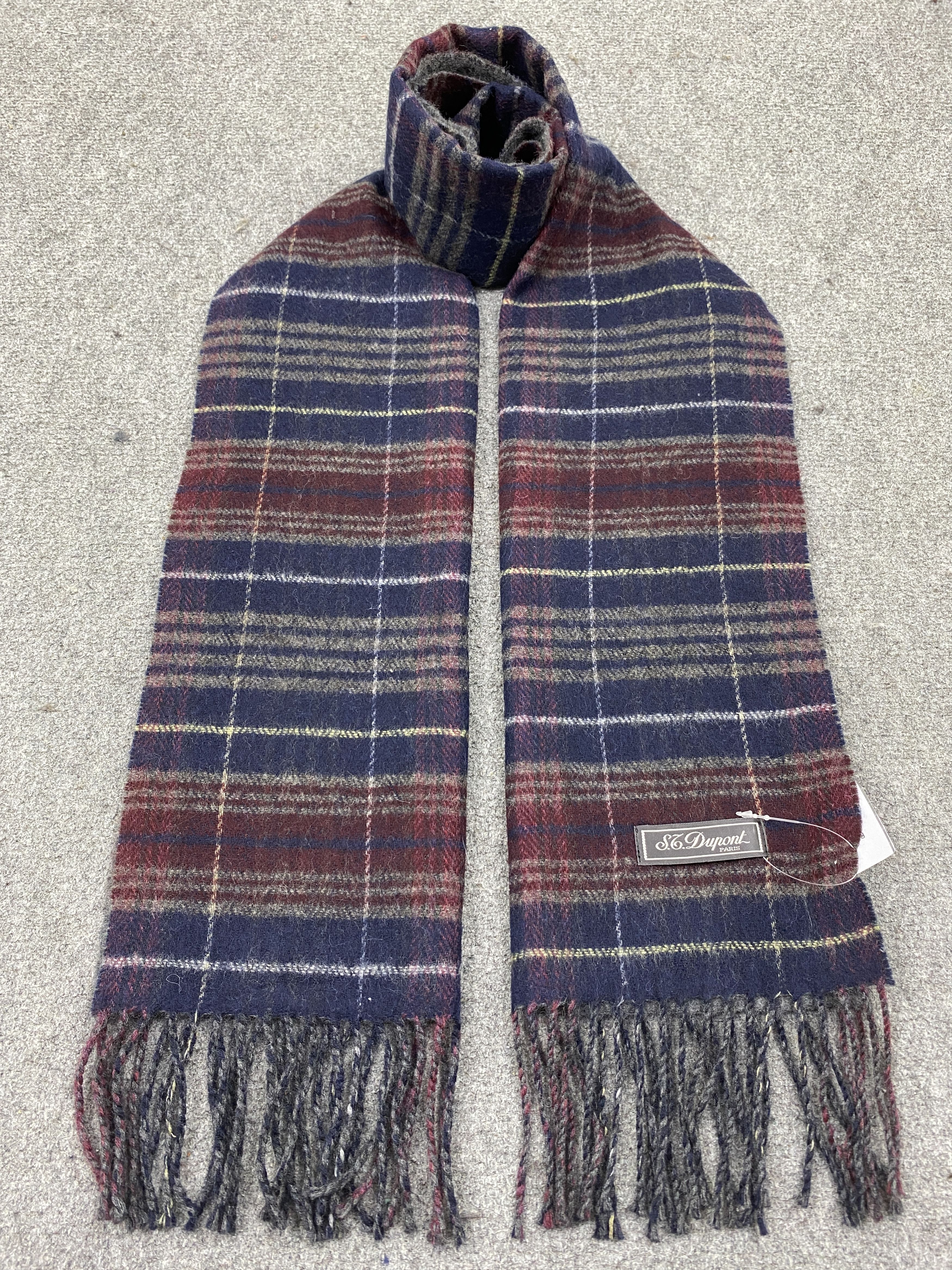 S.T Dupont Wool Scarf Muffler Neckwear SC0244
