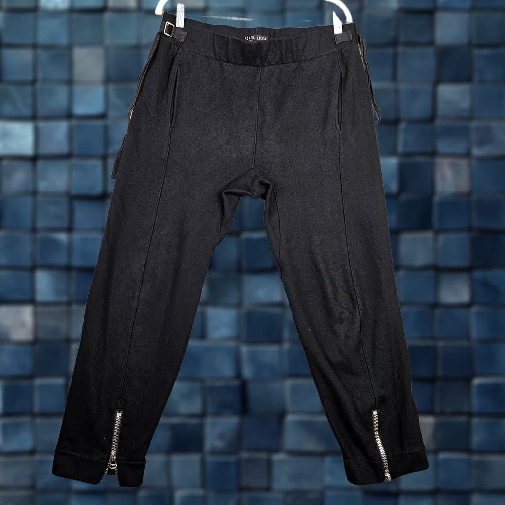 Vintage Reveur Lucide Pants Cropped 100% Cotton Gray XL Unisex Dark Gray Regular Rise Button Front Inseam 27 Size US 36 / EU 52 - 1 Thumbnail