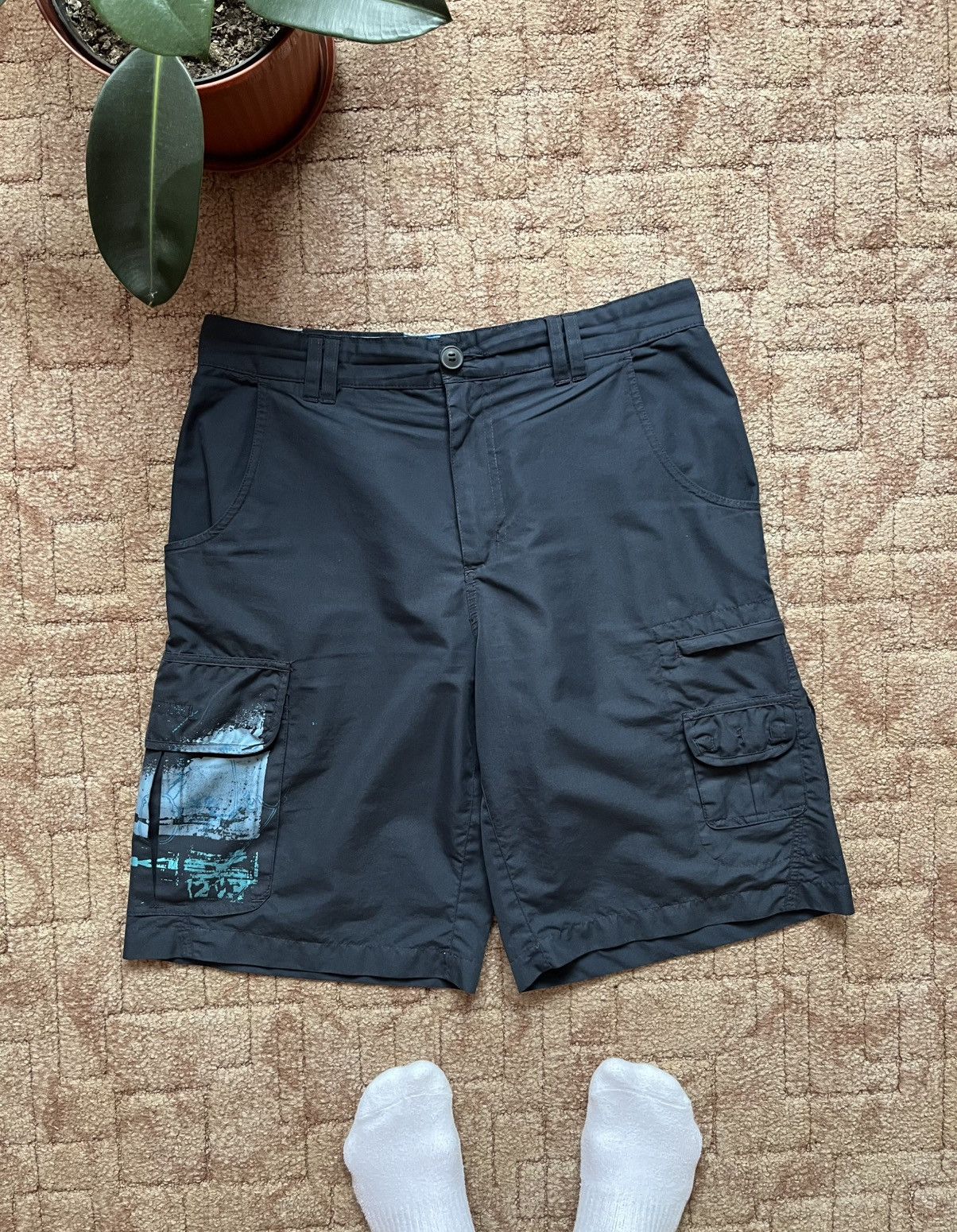 Vintage 90s Oakley Software Short Shorts Trunks Blue size L | eBay