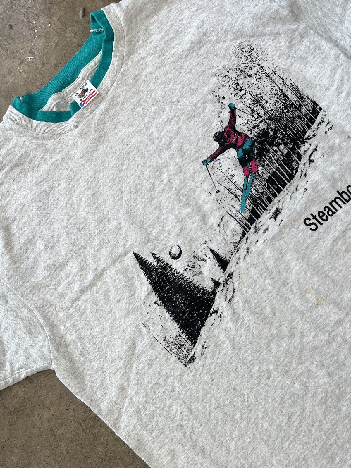 Vintage Vintage Steamboat Double Collar Skiing Single Stitch Large Size US L / EU 52-54 / 3 - 1 Thumbnail
