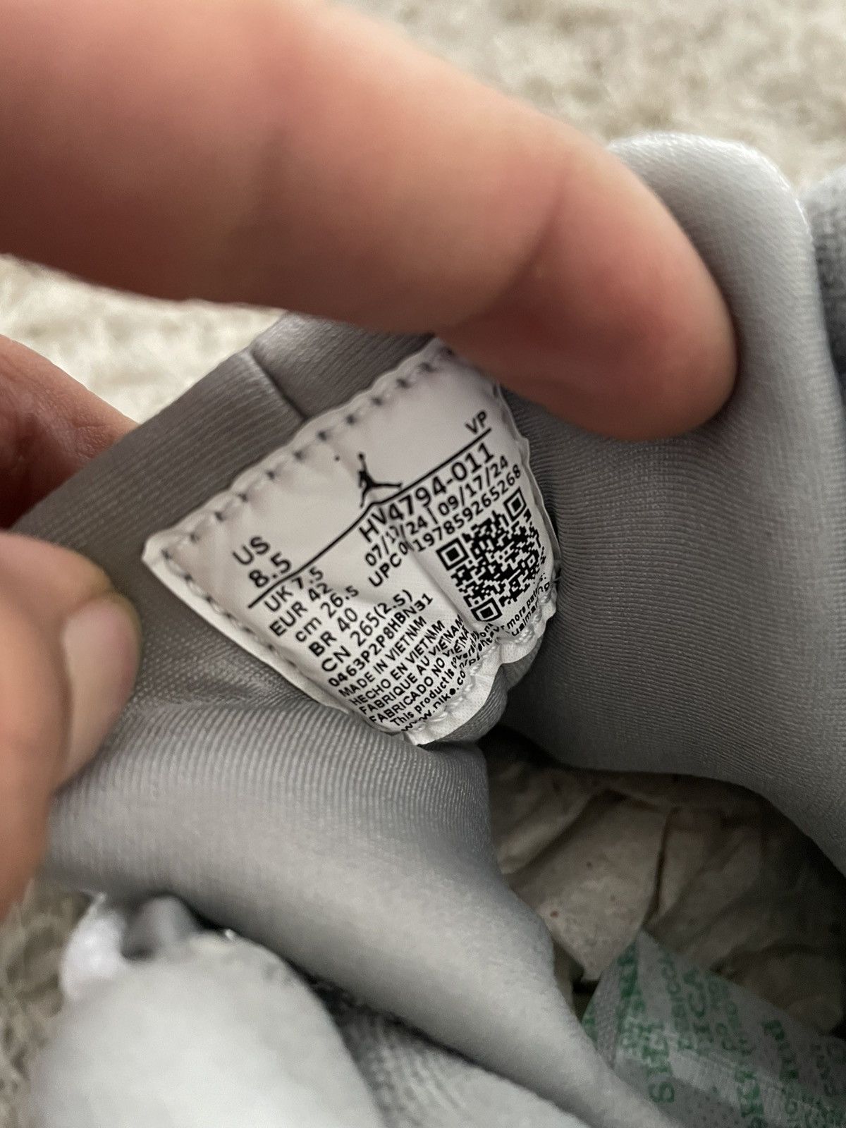 Jordan Brand Jordan 9 Cool Grey Size US 8.5 / EU 41-42 - 7 Thumbnail