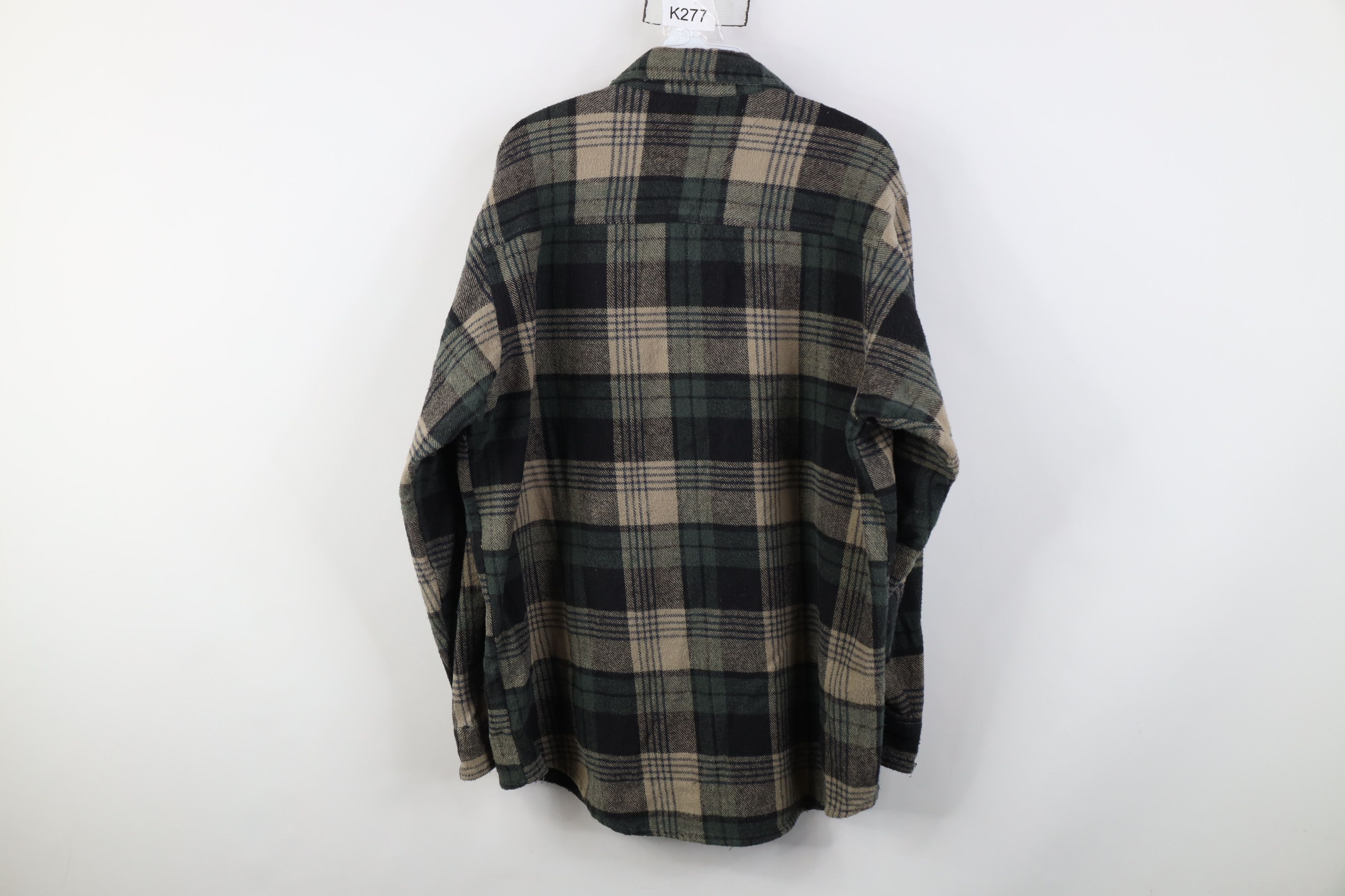 Dickies Vintage 90s Dickies Heavyweight Flannel Button Shirt Plaid Size US L / EU 52-54 / 3 - 9 Thumbnail