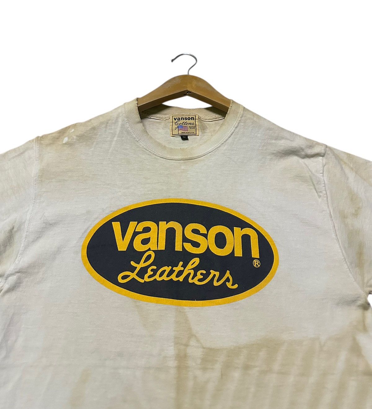Vanson Leathers sunfaded vanson leather tshirt usa size M Size US M / EU 48-50 / 2 - 3 Thumbnail