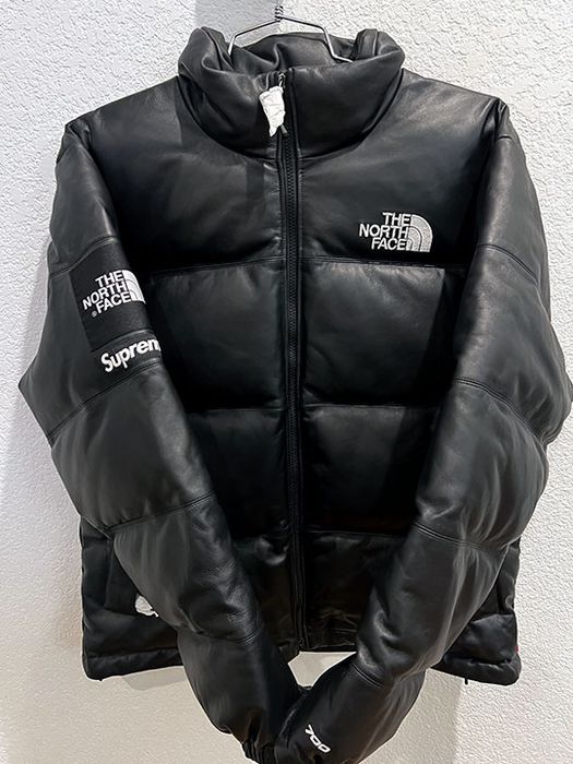 Supreme The North Face Leather Nuptse Jacket