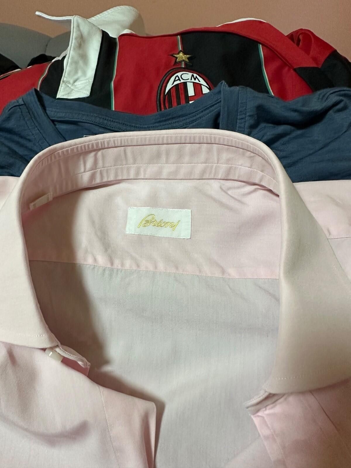 Brioni Brioni Men's Light Pink Dress Shirt 16 41 Italy Size 42R - 7 Thumbnail