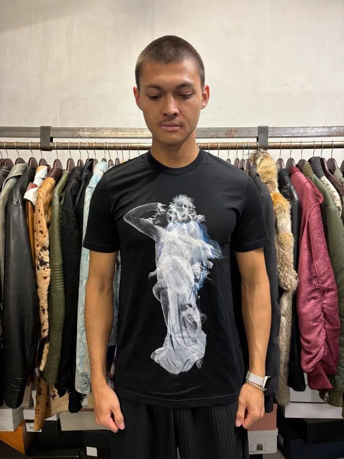 Givenchy 2010s Givenchy Fallen Angel Black T-Shirt by Riccardo Tisci Size US S / EU 44-46 / 1 - 2 Thumbnail