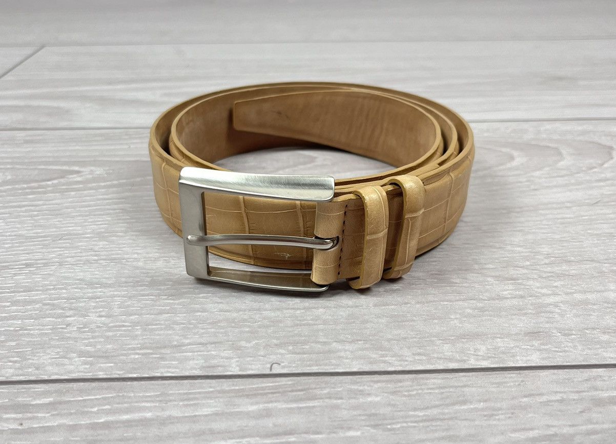 Luxe Claudio Orciani Italian Designers Luxury Leather Belt Size 36 - 1 Thumbnail